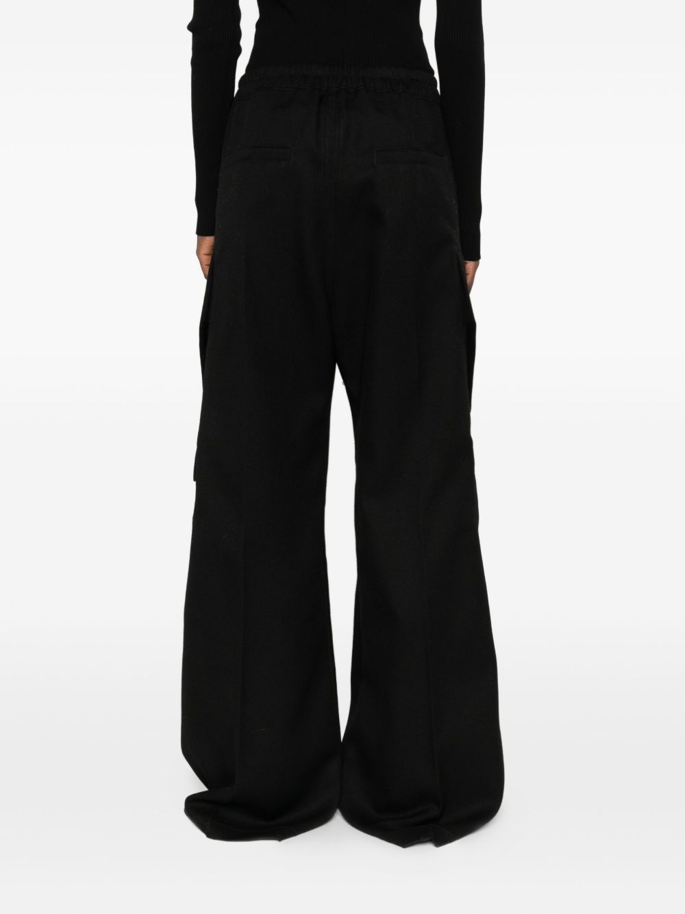 Rick Owens WOOL CARGO TROUSERS Size 27" / US 4 / IT 40 - 2 Thumbnail