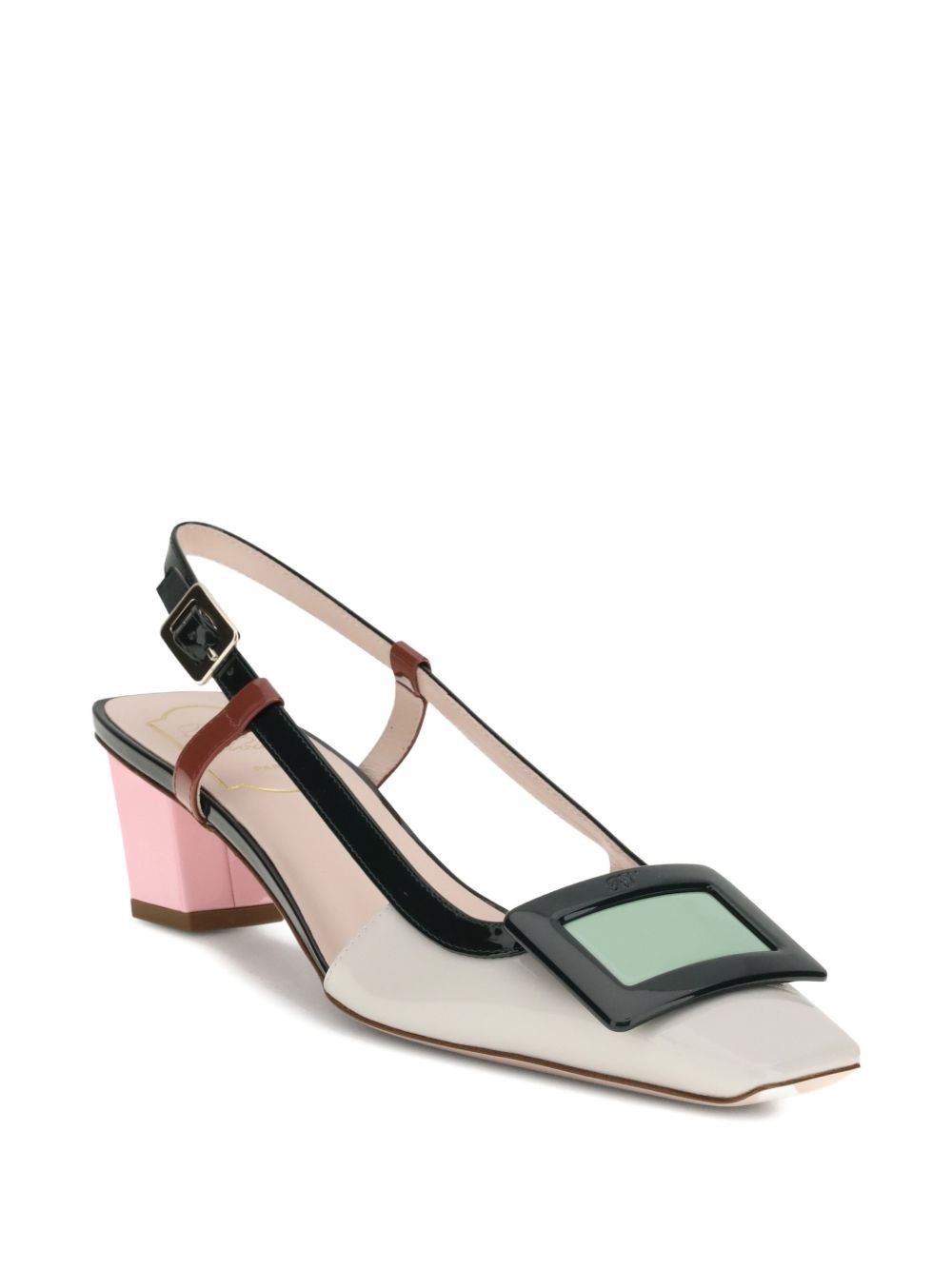 Roger Vivier BELLE VIVIER LEATHER PUMPS Size US 8 / IT 38 - 3 Thumbnail