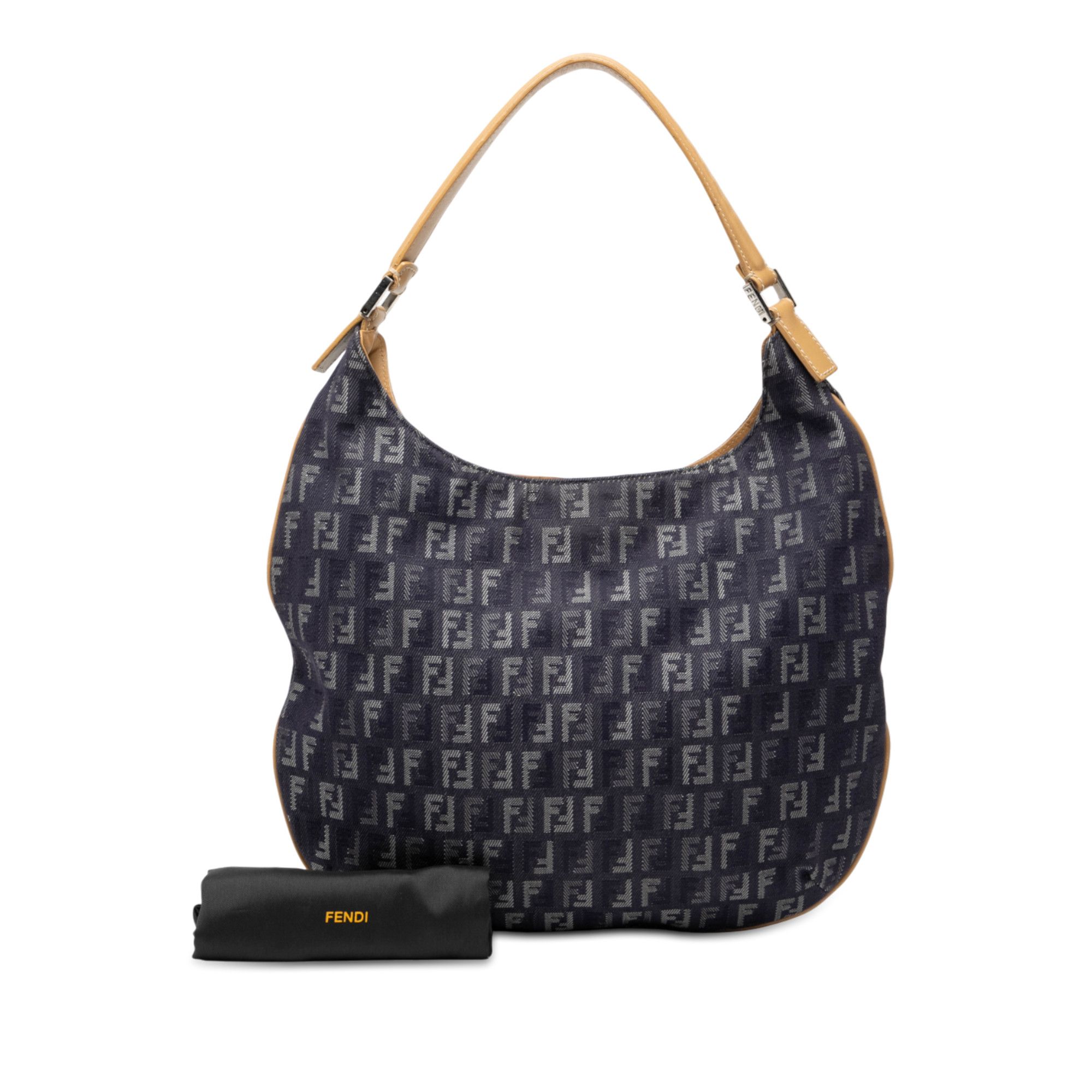 Fendi Fendi Zucchino Denim Hobo Bag Size ONE SIZE - 8 Thumbnail
