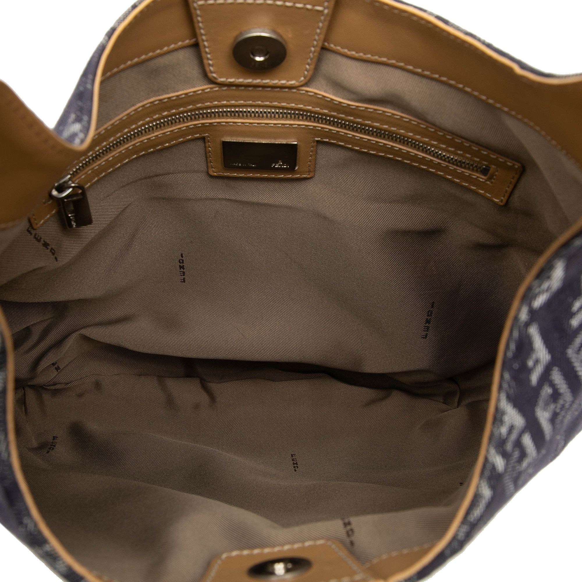 Fendi Fendi Zucchino Denim Hobo Bag Size ONE SIZE - 4 Thumbnail
