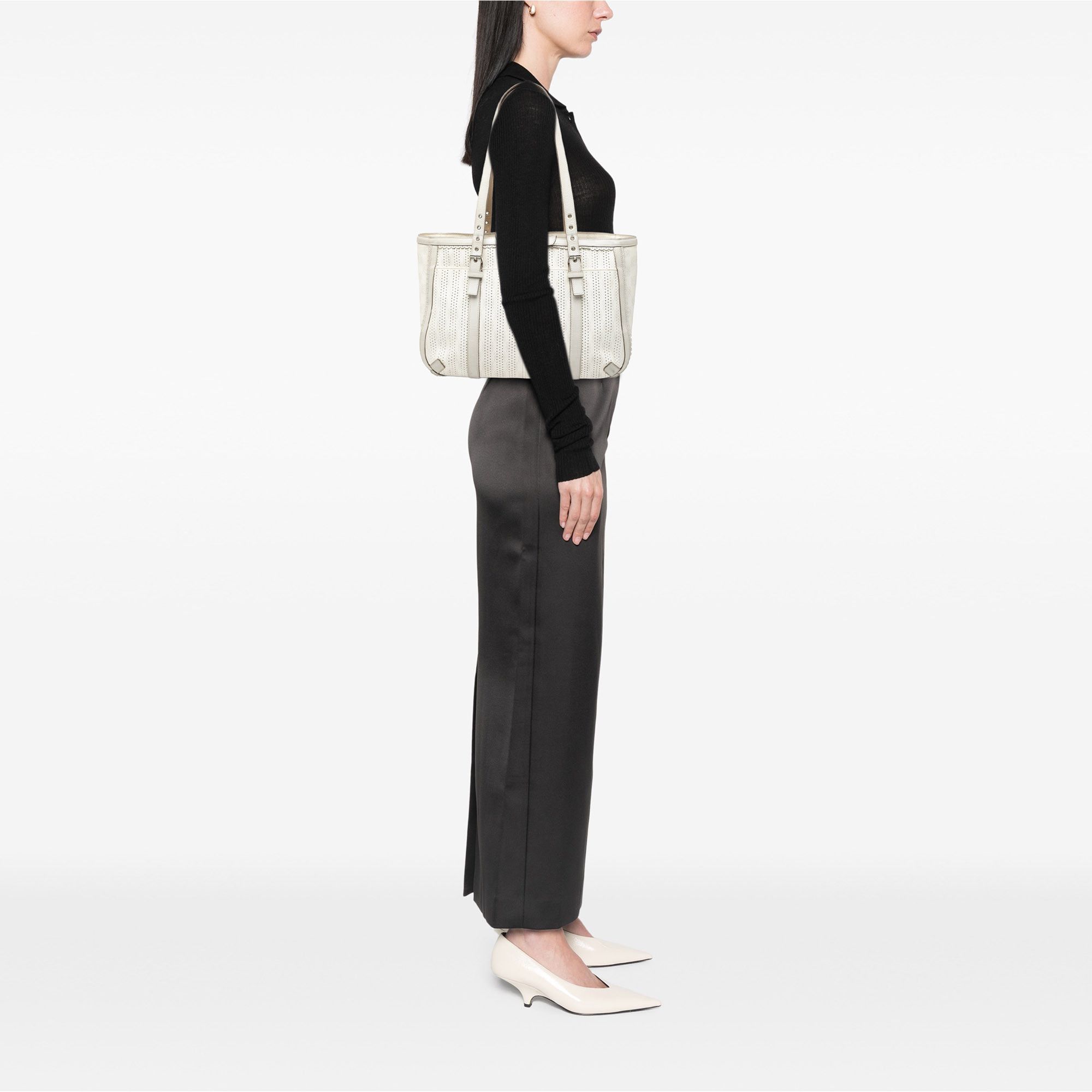 Loewe LOEWE Anagram Perforated Coated Canvas Tote Size ONE SIZE - 7 Thumbnail