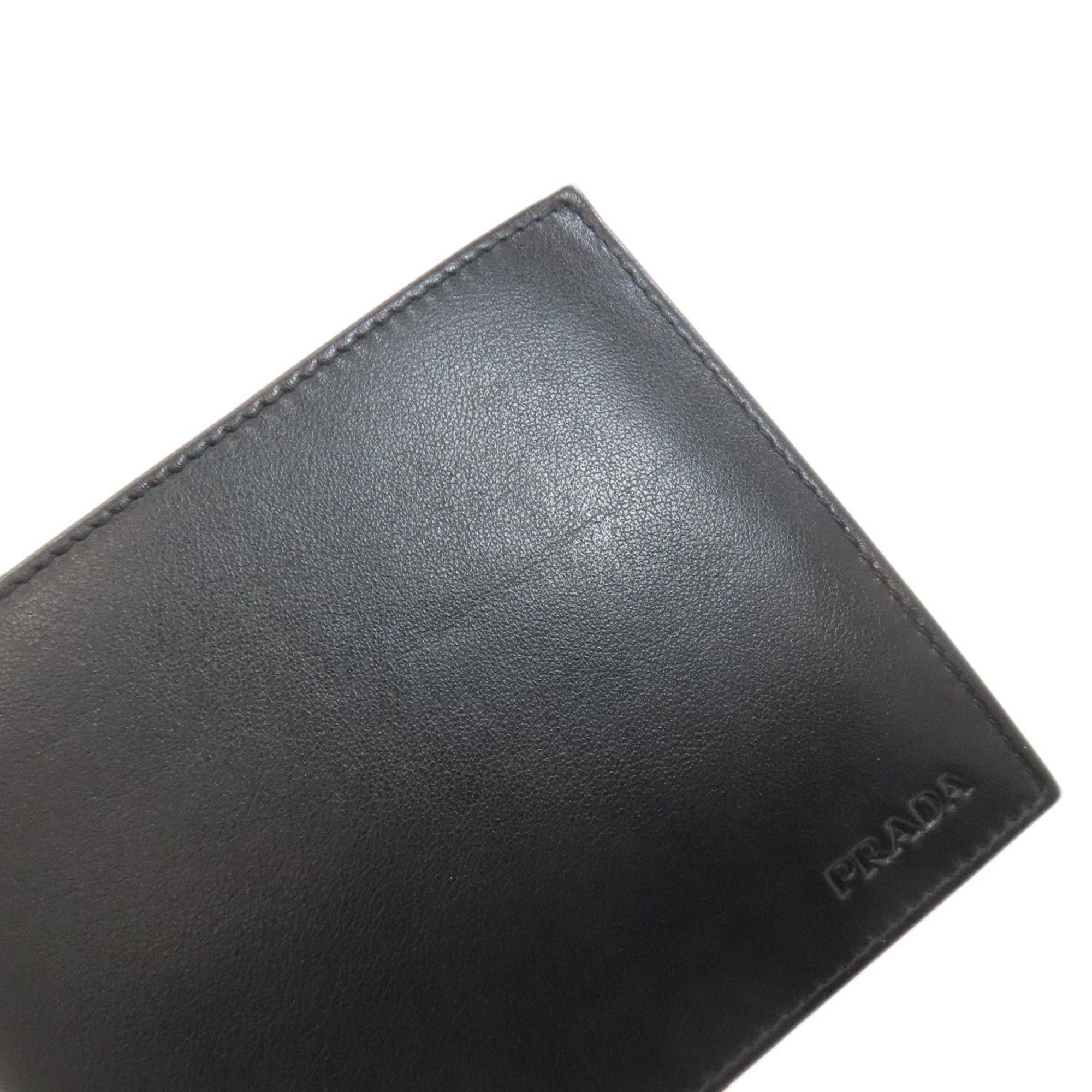 Other Prada 2M0002 Logo Bifold Wallet (with Coin Purse) Calfskin Men's PRADA Size ONE SIZE - 12 Thumbnail