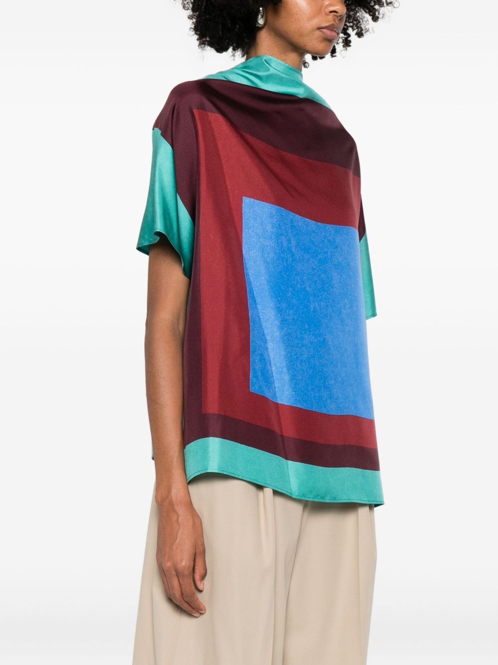 Loewe PRINTED SILK TOP Size XS / US 0-2 / IT 36-38 - 2 Thumbnail