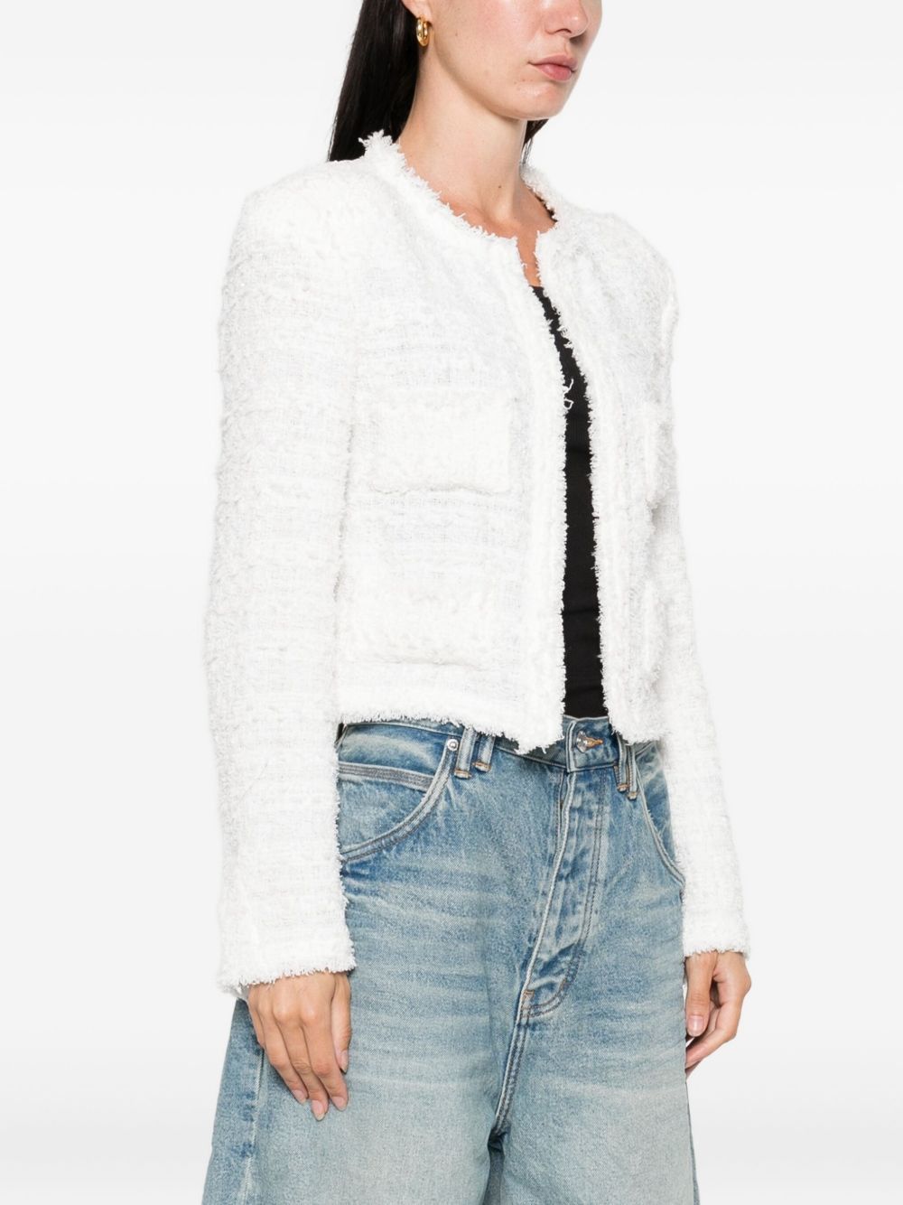 Iro SAFIRA COTTON BLEND JACKET Size XS / US 0-2 / IT 36-38 - 4 Thumbnail