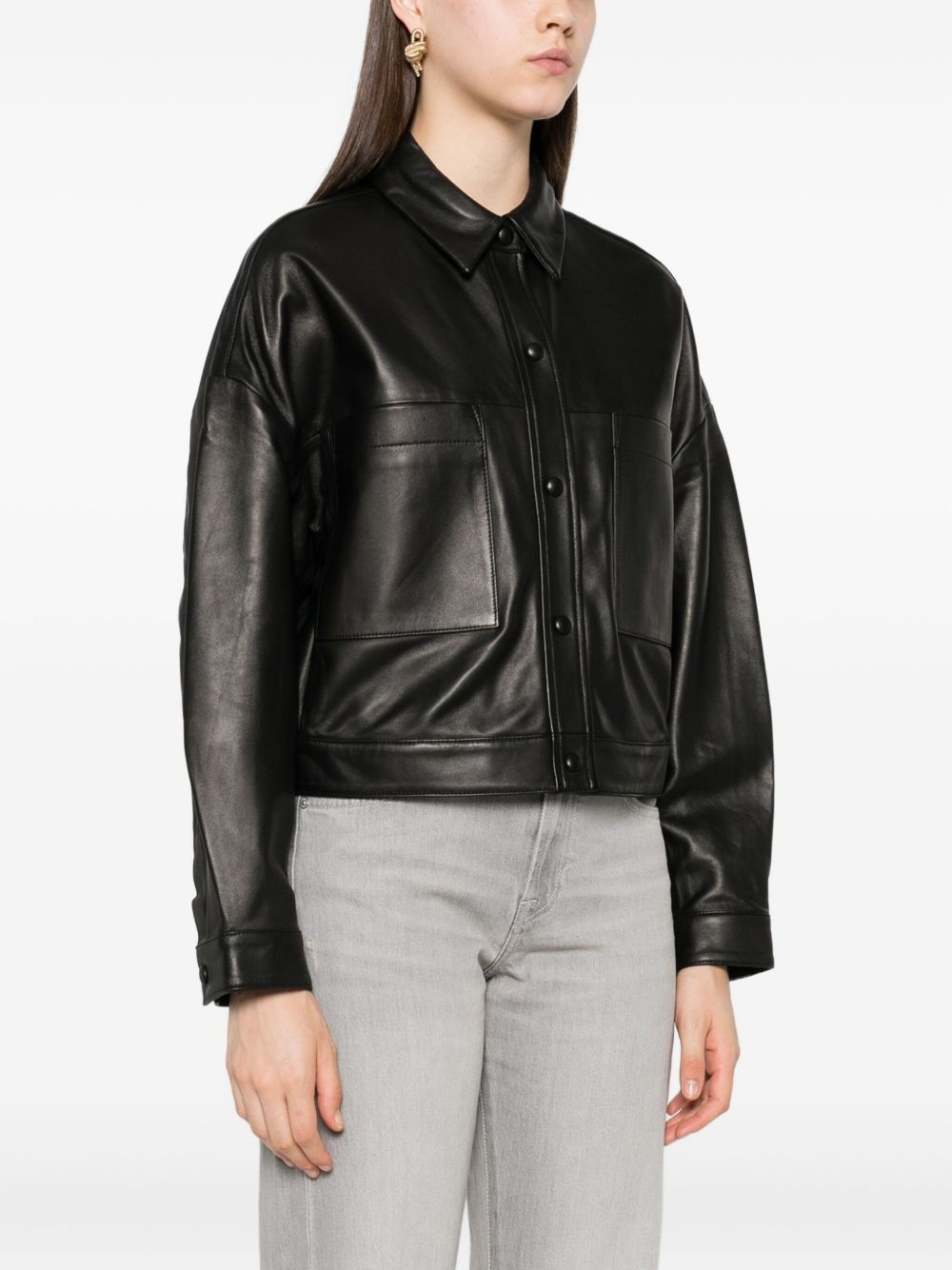 Iro SASHA LEATHER JACKET Size XS / US 0-2 / IT 36-38 - 5 Thumbnail