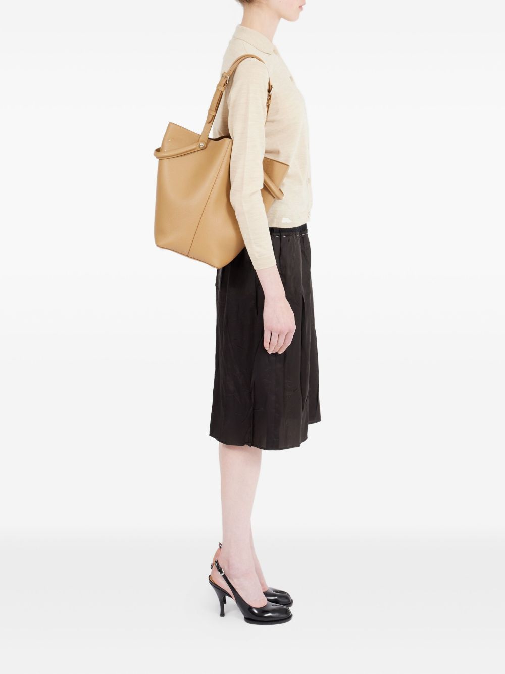 Maison Margiela DRESS-AGE MEDIUM LEATHER TOTE Size ONE SIZE - 3 Thumbnail