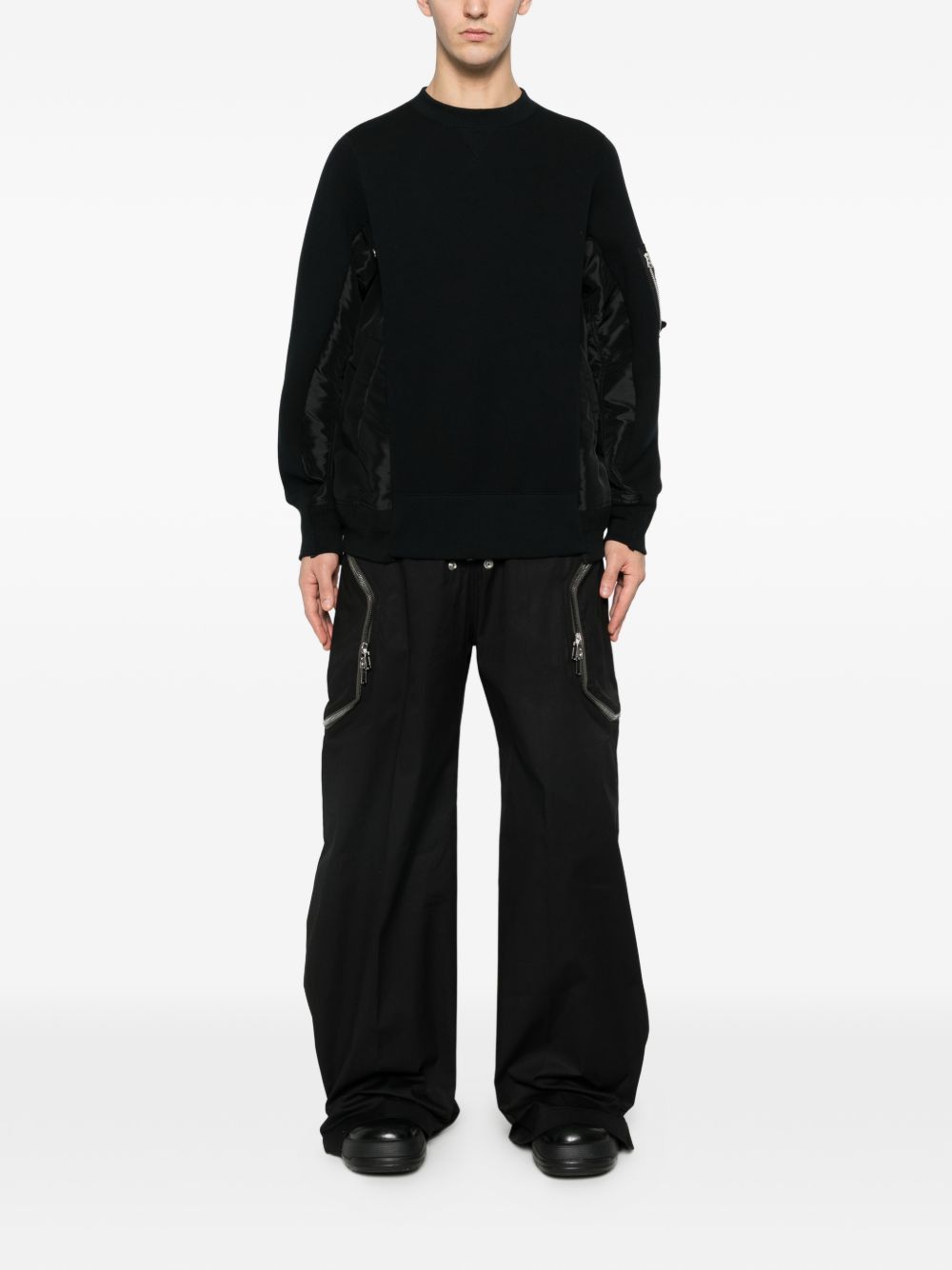 Sacai COTTON BLEND SWEATER Size US M / EU 48-50 / 2 - 3 Thumbnail