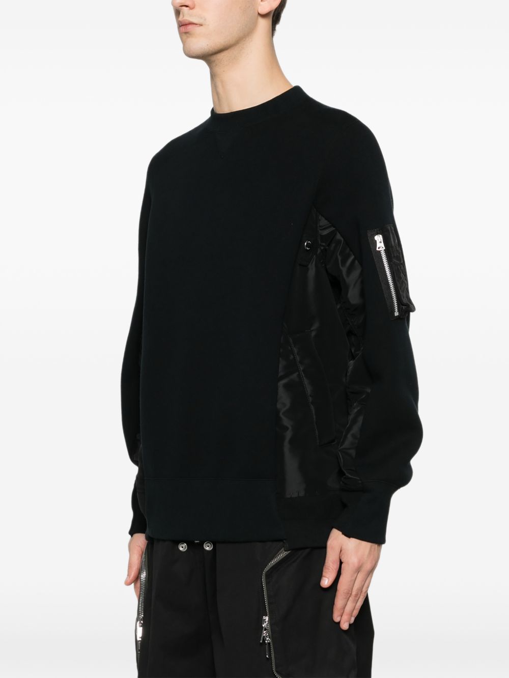 Sacai COTTON BLEND SWEATER Size US M / EU 48-50 / 2 - 5 Thumbnail