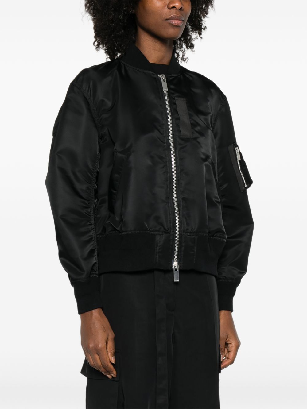 Sacai NYLON BOMBER JACKET Size M / US 6-8 / IT 42-44 - 5 Thumbnail