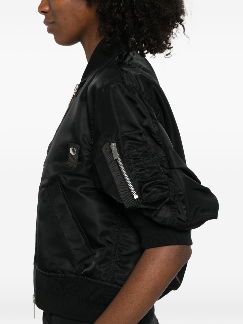 Sacai NYLON BOMBER JACKET Size M / US 6-8 / IT 42-44 - 2 Thumbnail