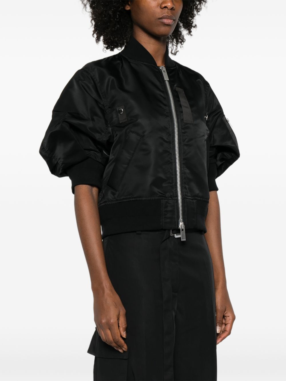 Sacai NYLON BOMBER JACKET Size M / US 6-8 / IT 42-44 - 4 Thumbnail