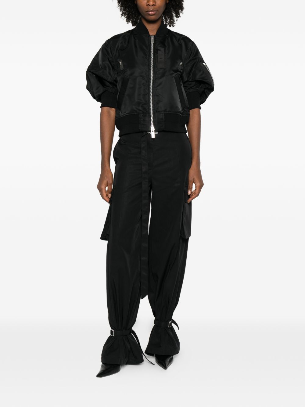 Sacai NYLON BOMBER JACKET Size M / US 6-8 / IT 42-44 - 3 Thumbnail