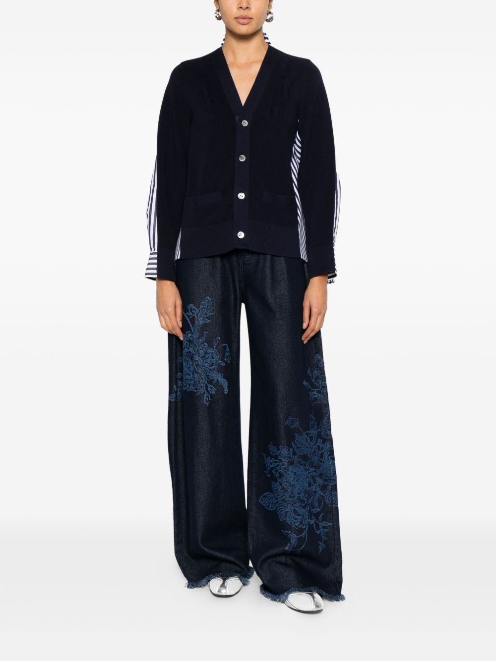 Sacai COTTON CARDIGAN Size M / US 6-8 / IT 42-44 - 2 Thumbnail