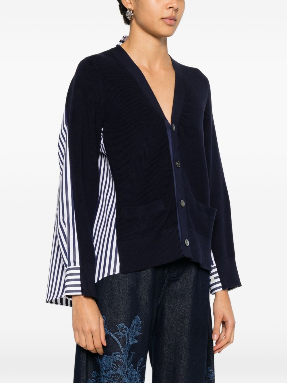 Sacai COTTON CARDIGAN Size M / US 6-8 / IT 42-44 - 4 Thumbnail