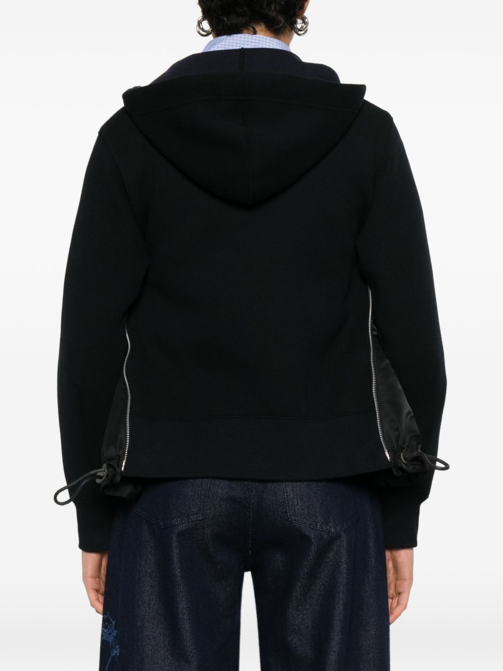Sacai COTTON ZIPPED HOODIE Size L / US 10 / IT 46 - 2 Thumbnail