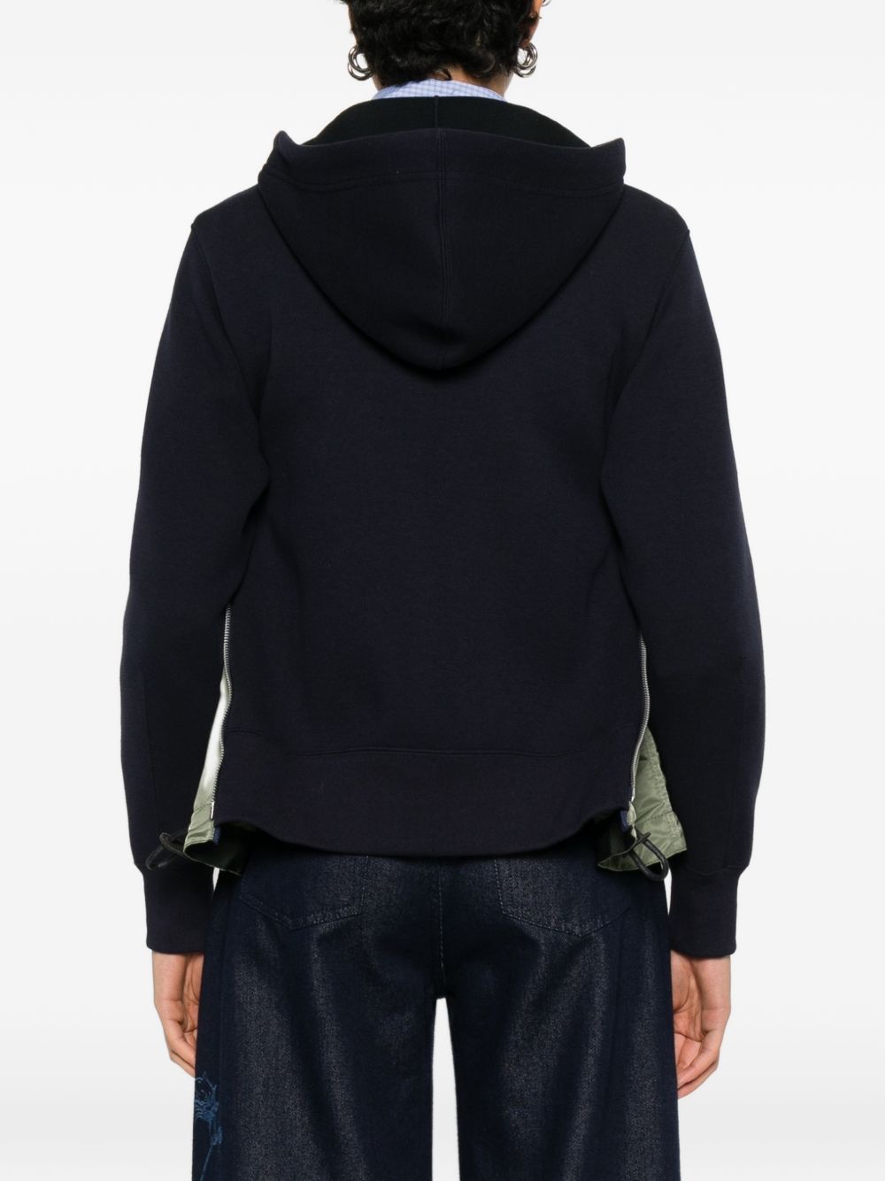 Sacai COTTON ZIPPED HOODIE Size L / US 10 / IT 46 - 5 Thumbnail