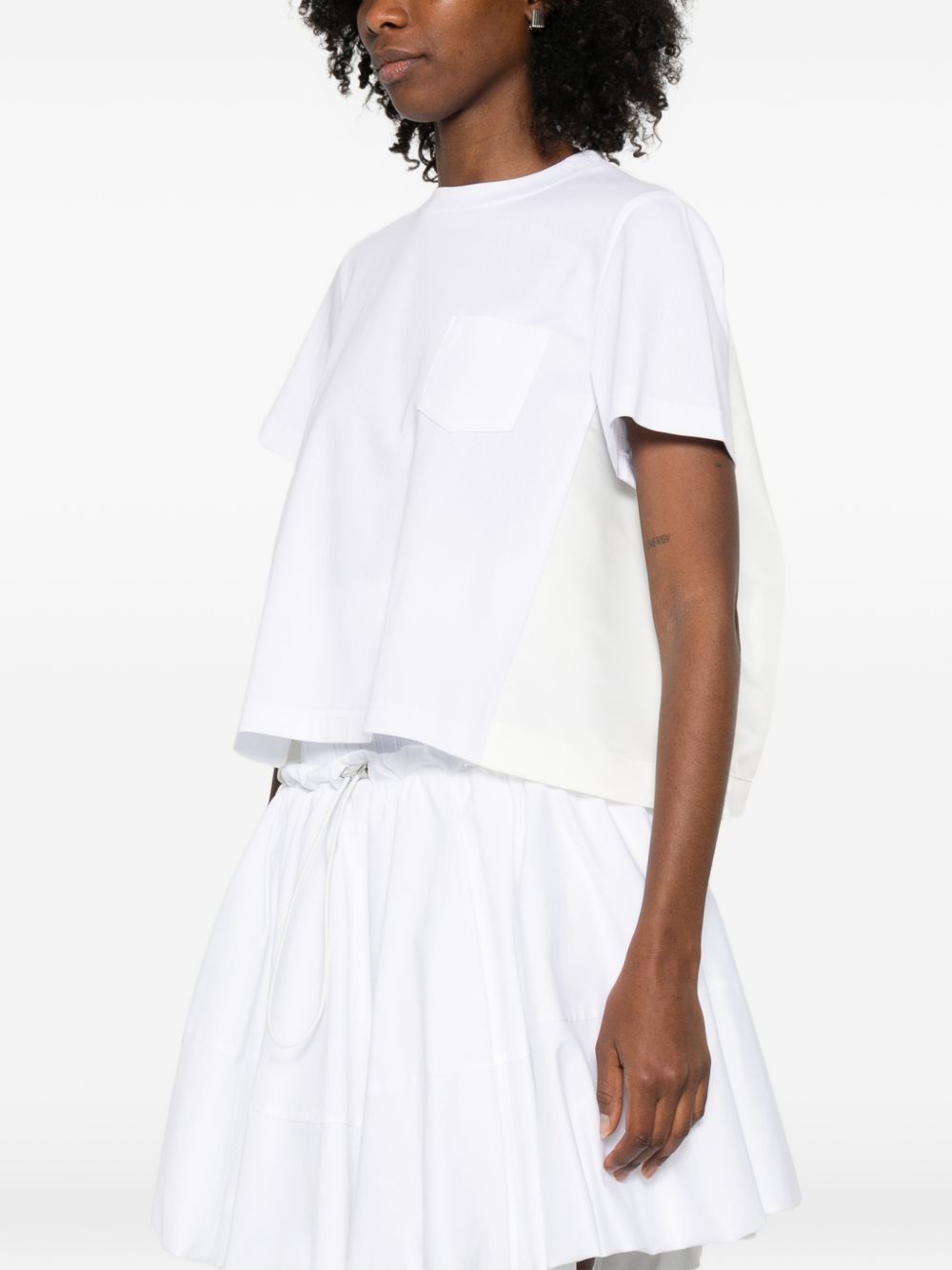 Sacai COTTON T-SHIRT Size L / US 10 / IT 46 - 3 Thumbnail