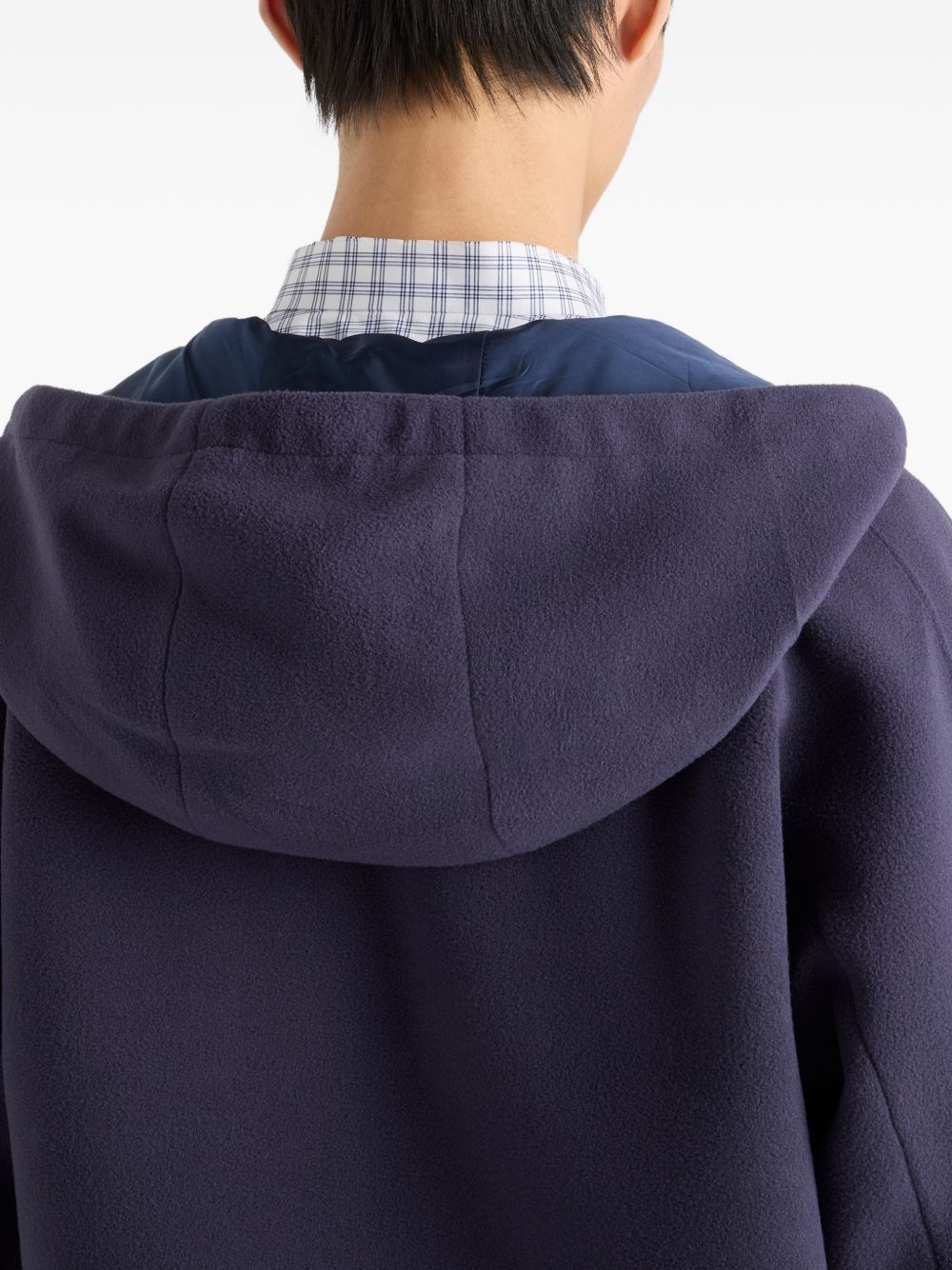 Prada FLEECE HOODED BLOUSON JACKET Size US M / EU 48-50 / 2 - 5 Thumbnail