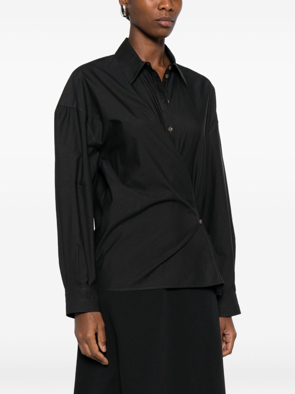 Lemaire COTTON AND SILK BLEND SHIRT Size S / US 4 / IT 40 - 5 Thumbnail