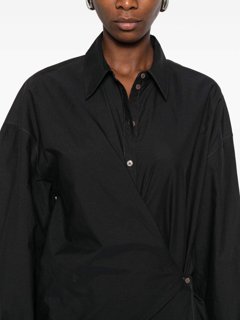 Lemaire COTTON AND SILK BLEND SHIRT Size S / US 4 / IT 40 - 3 Thumbnail