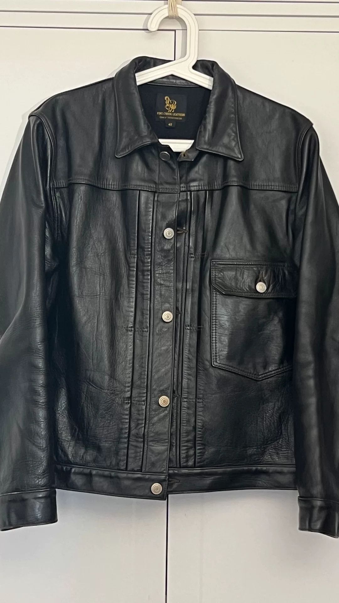Y'2 Leather Fine Creek Leathers Black Leather Jacket Size US XS / EU 42 / 0 - 2 Thumbnail