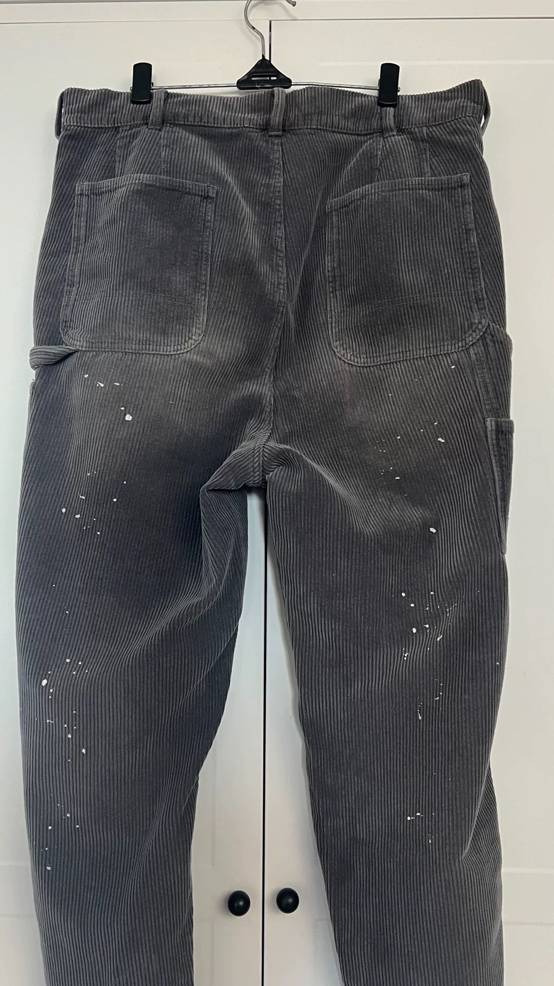 Madness Gray Corduroy Pants with Cut Design Size US 28 / EU 44 - 4 Thumbnail