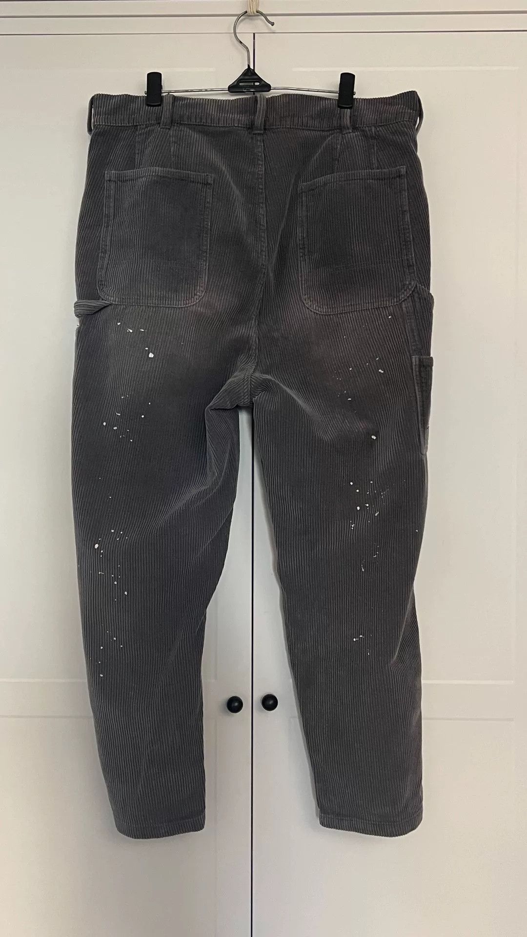 Madness Gray Corduroy Pants with Cut Design Size US 28 / EU 44 - 3 Thumbnail