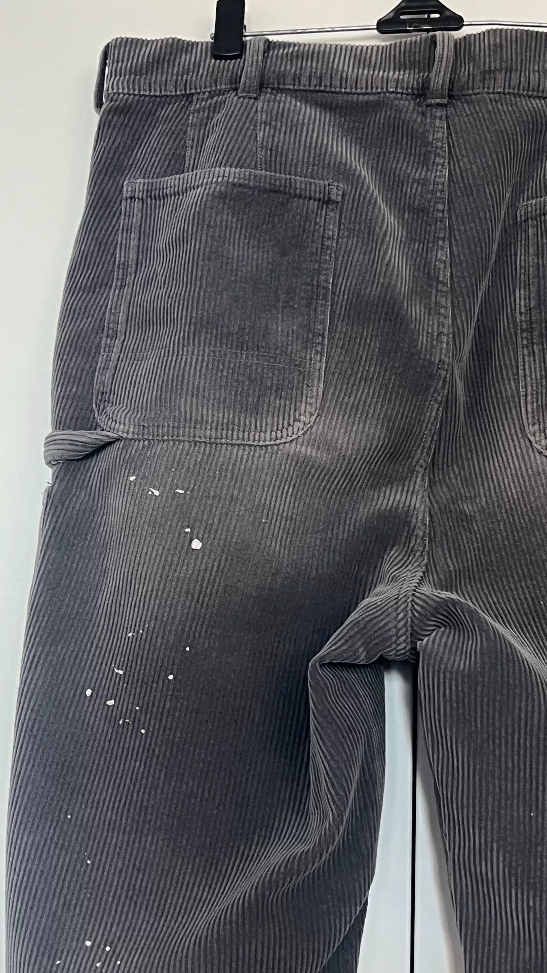 Madness Gray Corduroy Pants with Cut Design Size US 28 / EU 44 - 5 Thumbnail