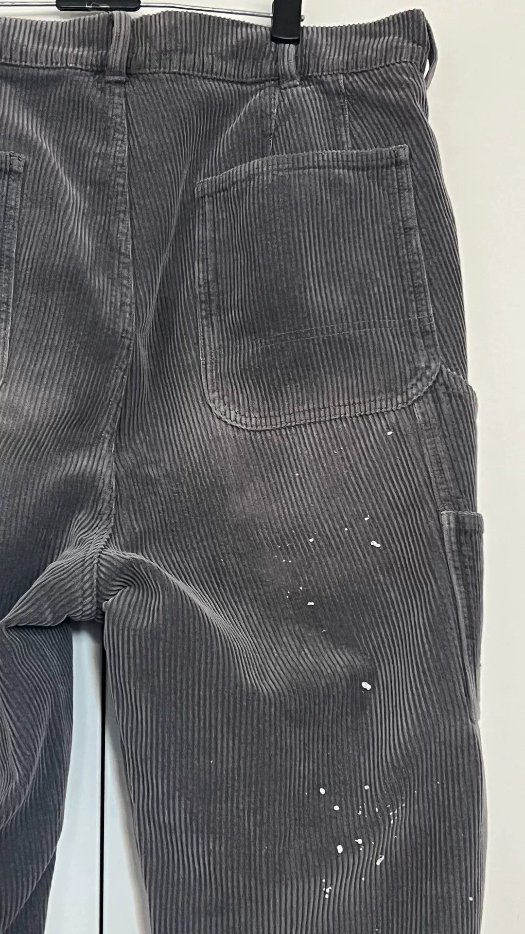 Madness Gray Corduroy Pants with Cut Design Size US 28 / EU 44 - 6 Thumbnail