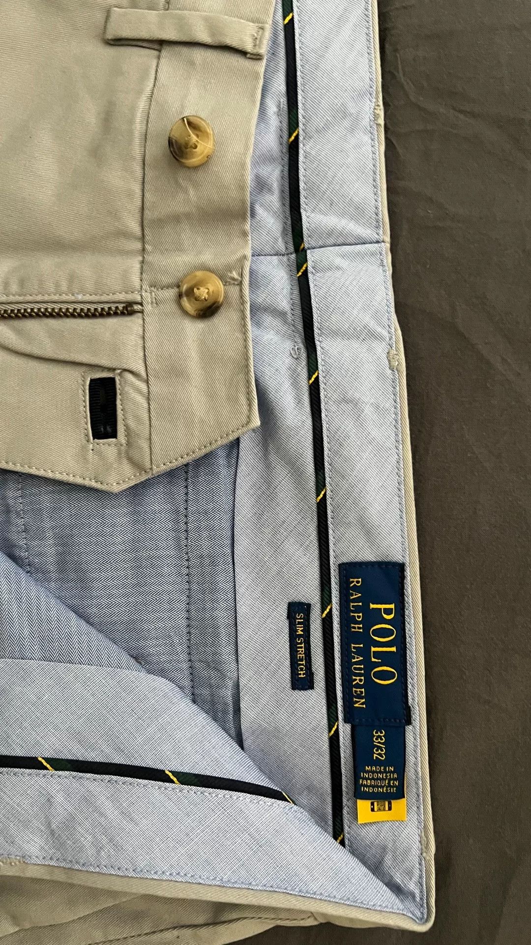 Ralph Lauren Ralph Lauren Gray Slim Fit Pants Size US 33 - 3 Thumbnail