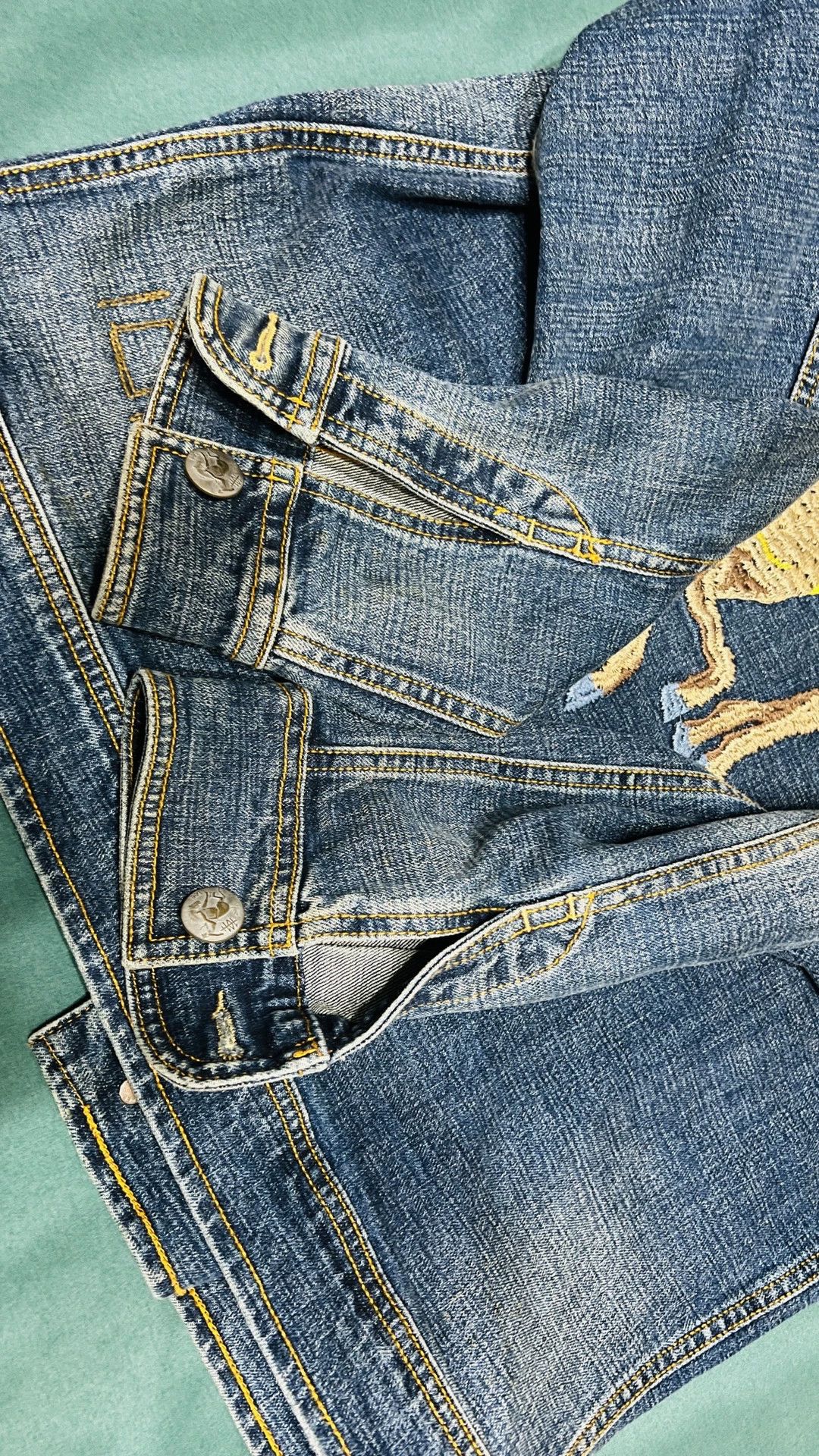 Lee Embroidered Denim Jacket by Lee Size US XL / EU 56 / 4 - 6 Thumbnail