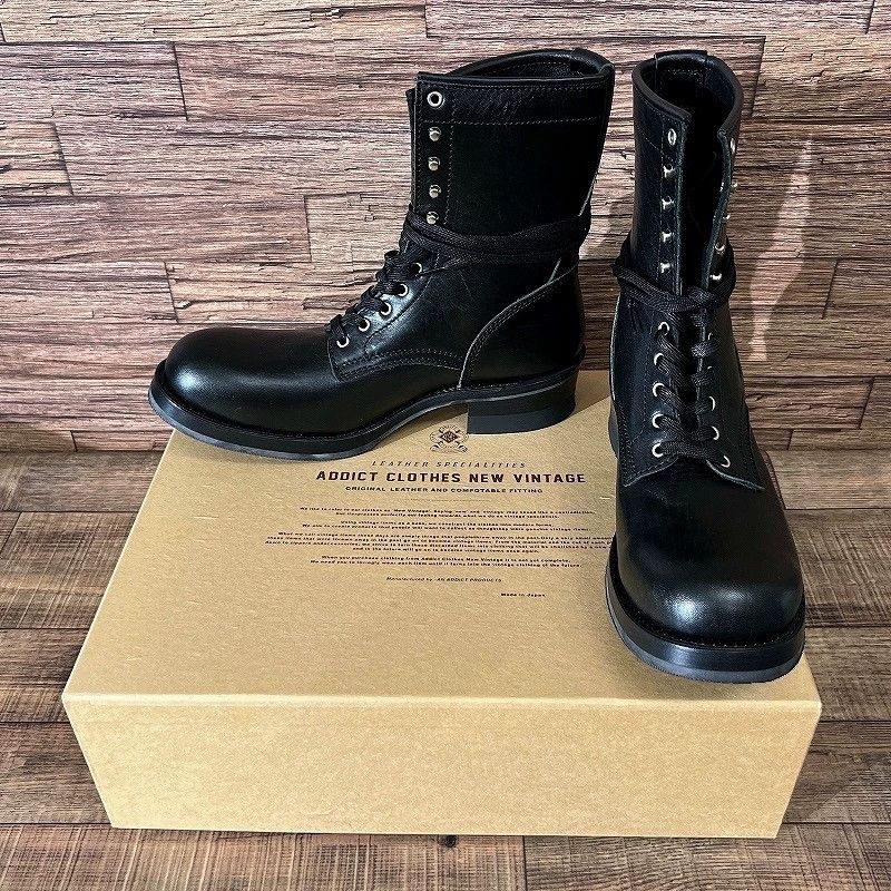 Addict Clothes Japan Black Addict Work Boots for Men Size US 10 / EU 43 - 5 Thumbnail