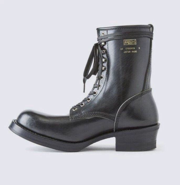 Addict Clothes Japan Premium Black Leather Work Boots Size US 8 / EU 41 - 4 Thumbnail