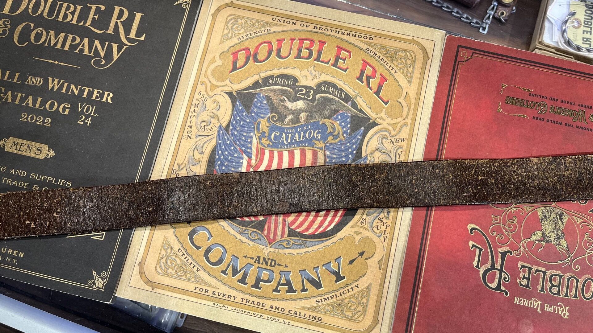 RRL Ralph Lauren Vintage RRL Ralph Lauren Leather Belt Size ONE SIZE - 8 Thumbnail