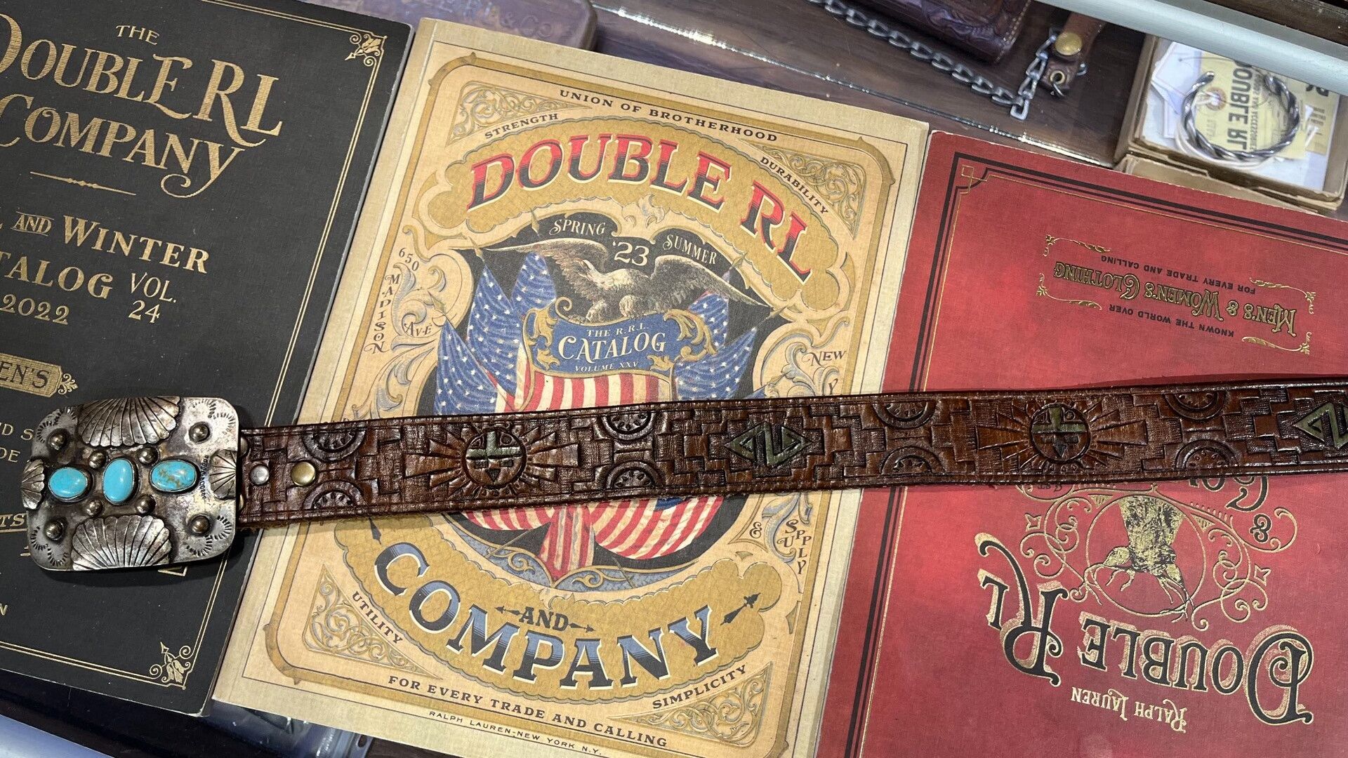 RRL Ralph Lauren Vintage RRL Ralph Lauren Leather Belt Size ONE SIZE - 4 Thumbnail