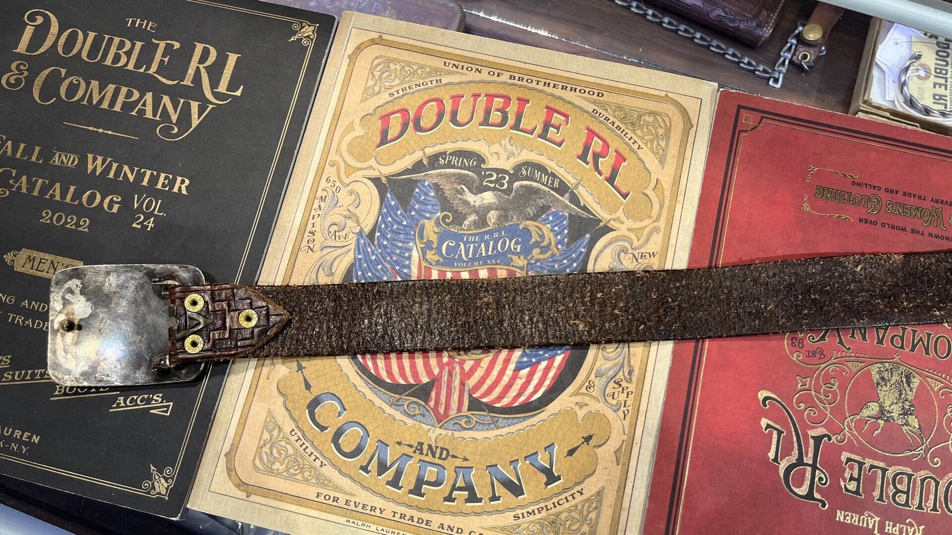 RRL Ralph Lauren Vintage RRL Ralph Lauren Leather Belt Size ONE SIZE - 7 Thumbnail