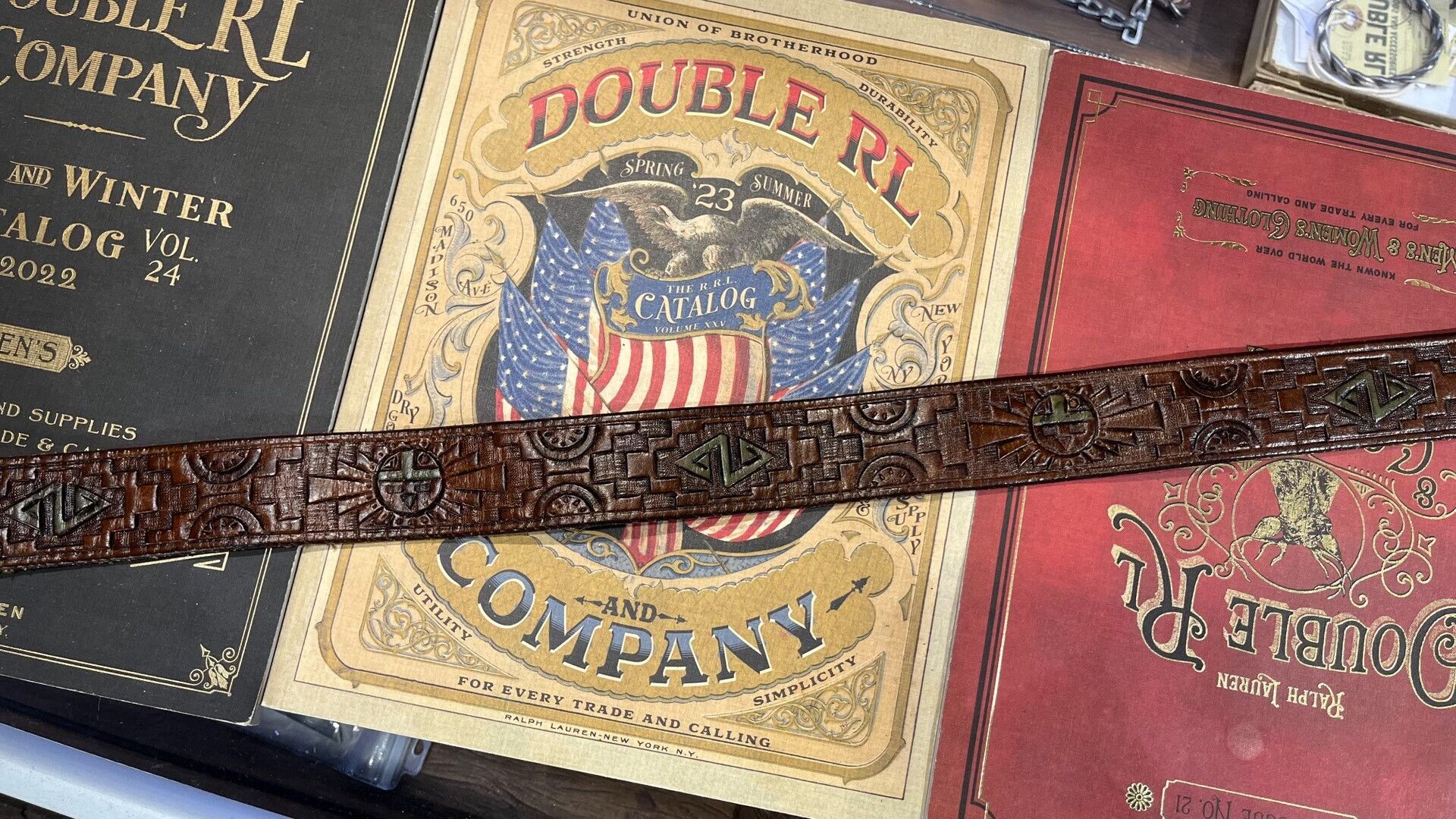 RRL Ralph Lauren Vintage RRL Ralph Lauren Leather Belt Size ONE SIZE - 5 Thumbnail