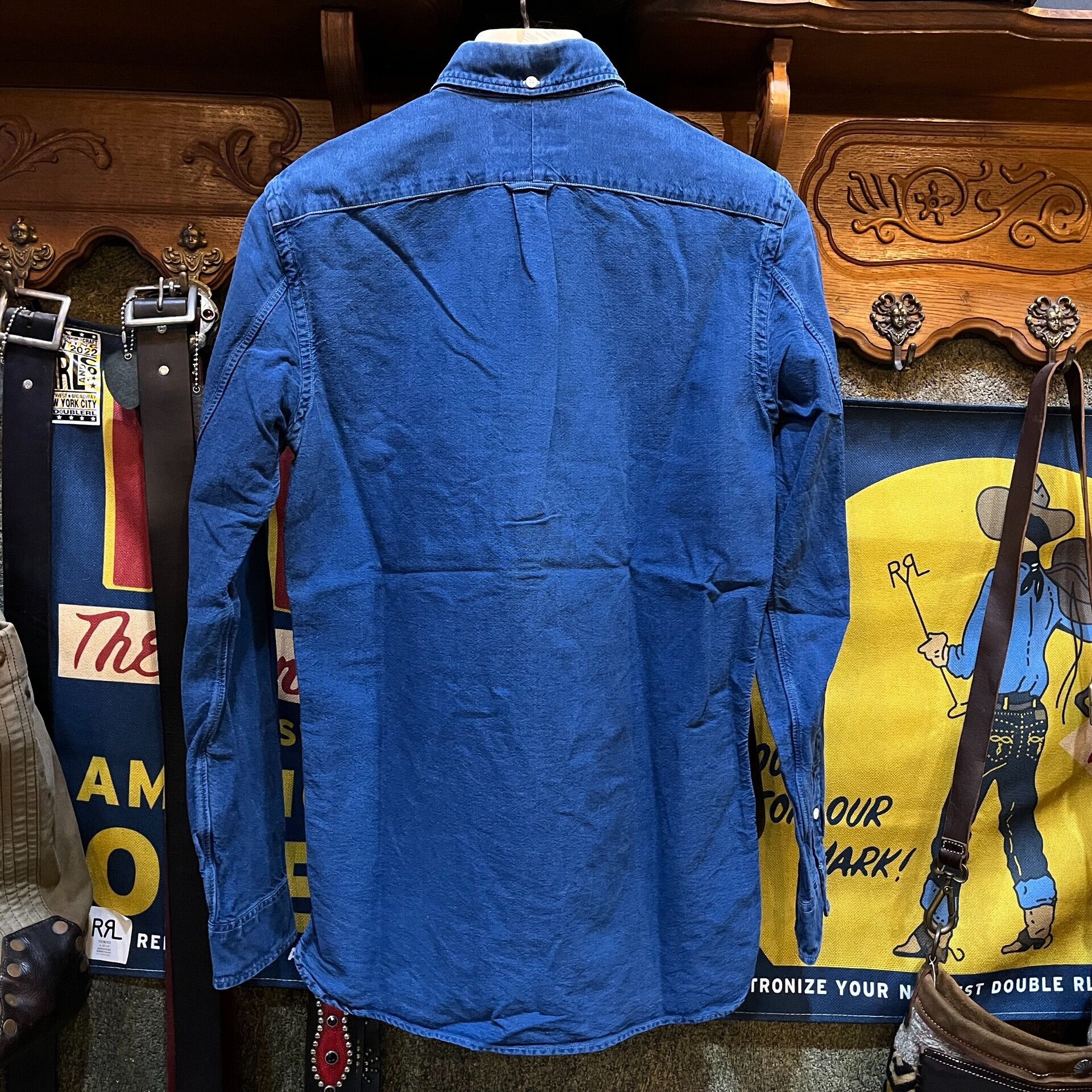 RRL Ralph Lauren RRL Blue Dye Button-Up Shirt Size US S / EU 44-46 / 1 - 2 Thumbnail