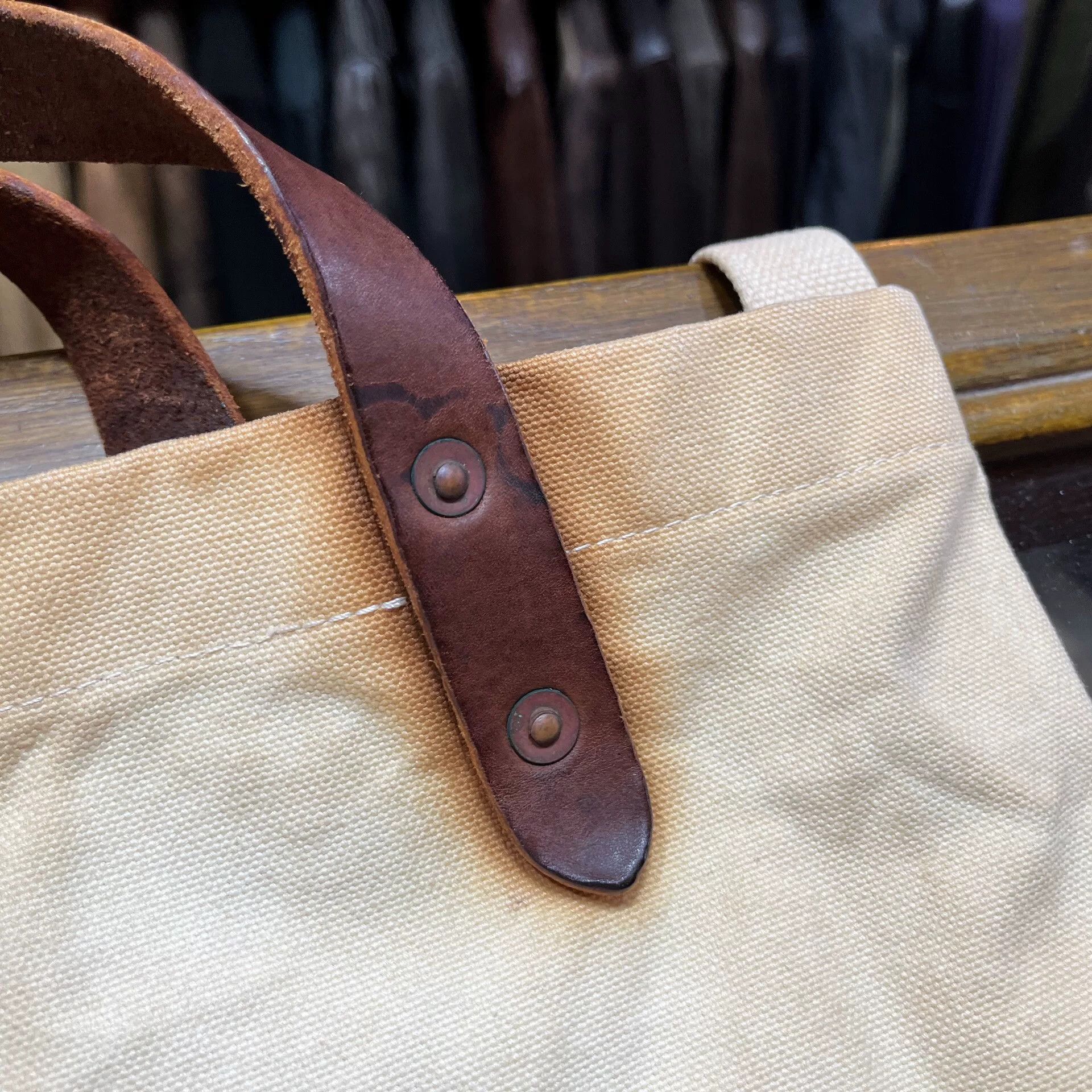 RRL Ralph Lauren RRL Classic Canvas Tote Shoulder Bag Size ONE SIZE - 6 Thumbnail