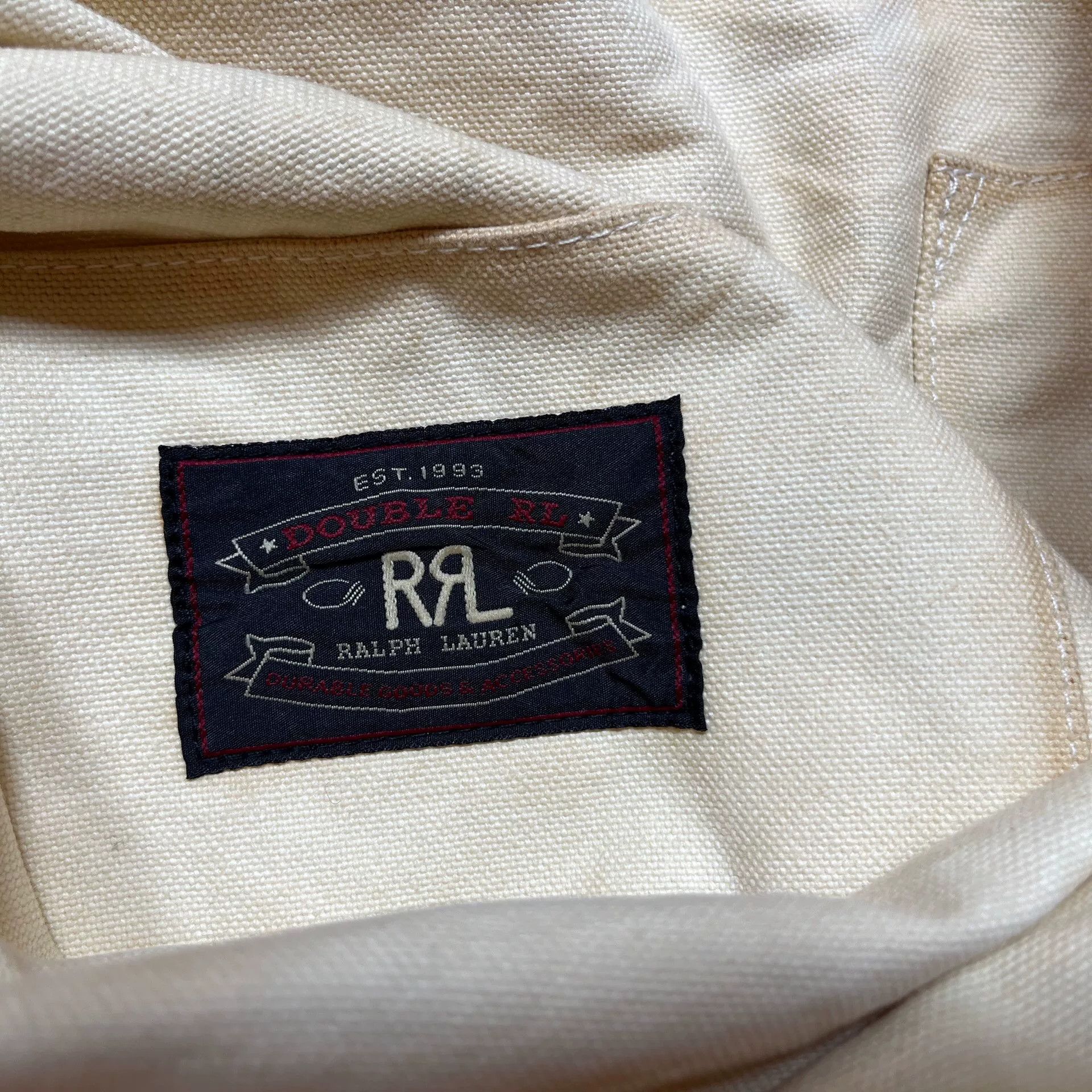 RRL Ralph Lauren RRL Classic Canvas Tote Shoulder Bag Size ONE SIZE - 3 Thumbnail