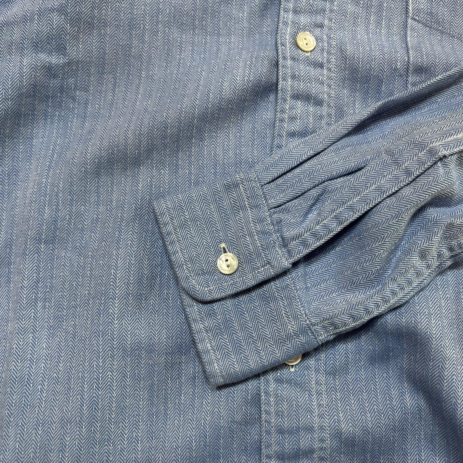 RRL Ralph Lauren RRL Herringbone Shirt by Ralph Lauren Size US S / EU 44-46 / 1 - 8 Thumbnail