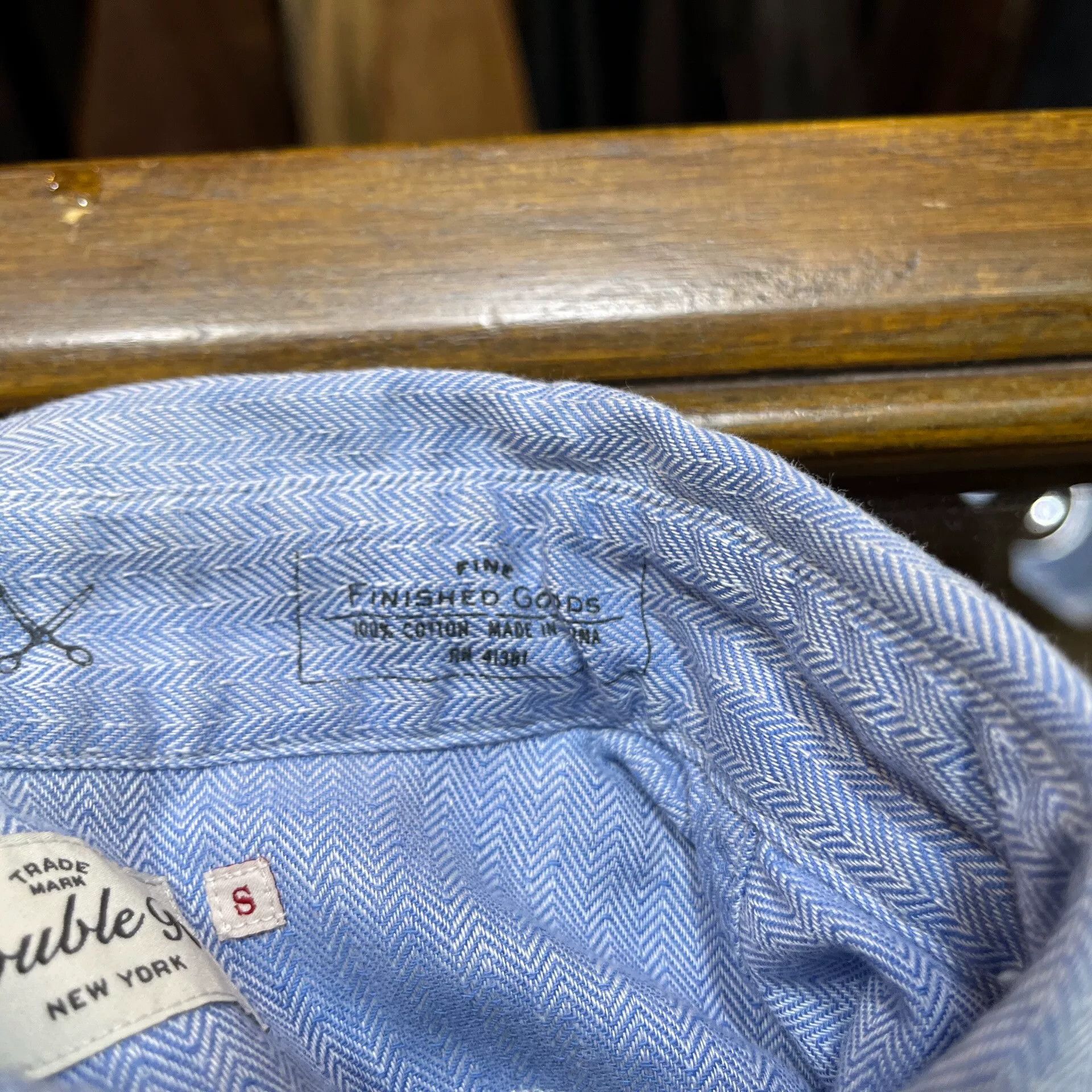 RRL Ralph Lauren RRL Herringbone Shirt by Ralph Lauren Size US S / EU 44-46 / 1 - 4 Thumbnail