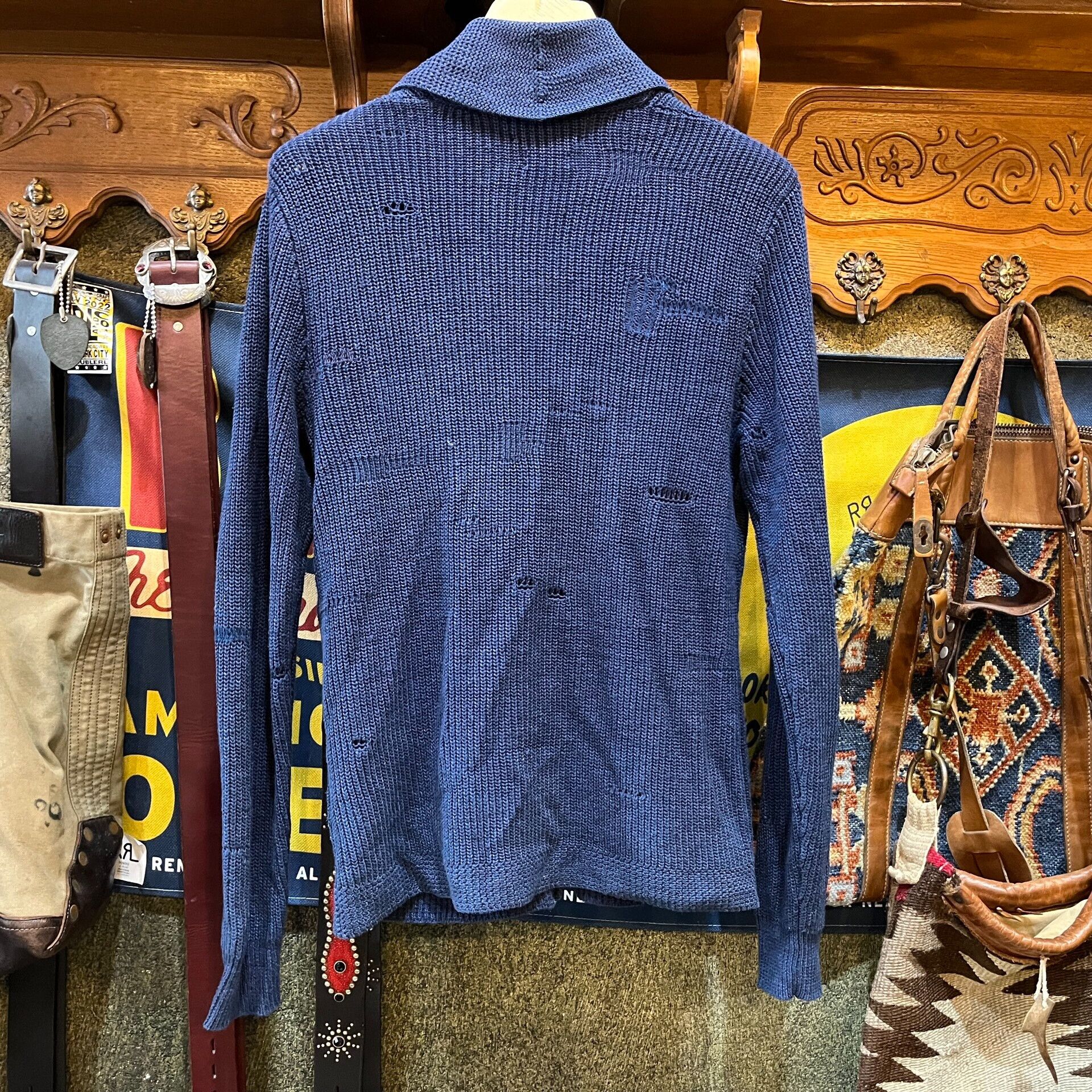 RRL Ralph Lauren RRL Patchwork Distressed Sweater Size US M / EU 48-50 / 2 - 2 Thumbnail