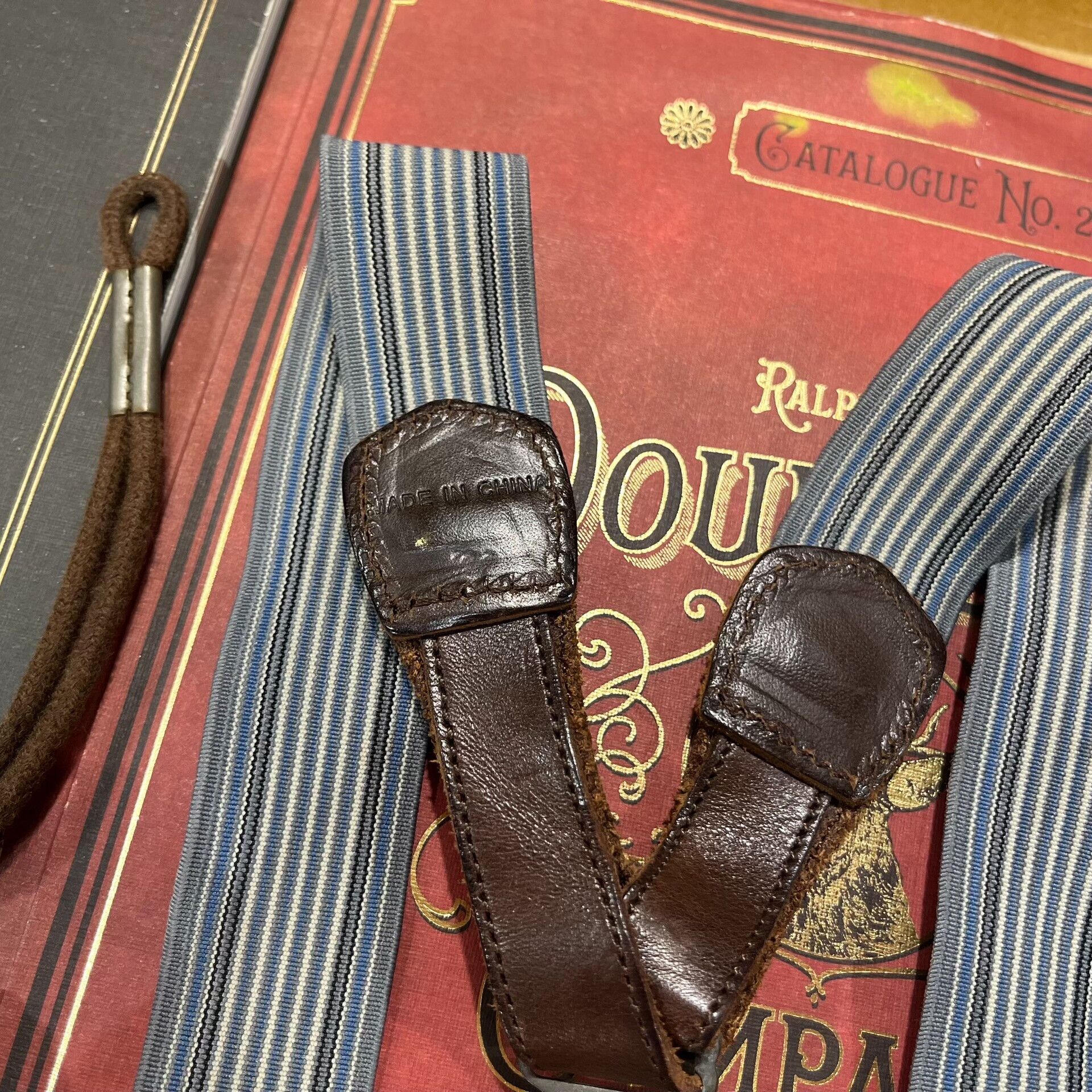 RRL Ralph Lauren RRL Vintage Striped Suspenders by Ralph Lauren Size ONE SIZE - 6 Thumbnail