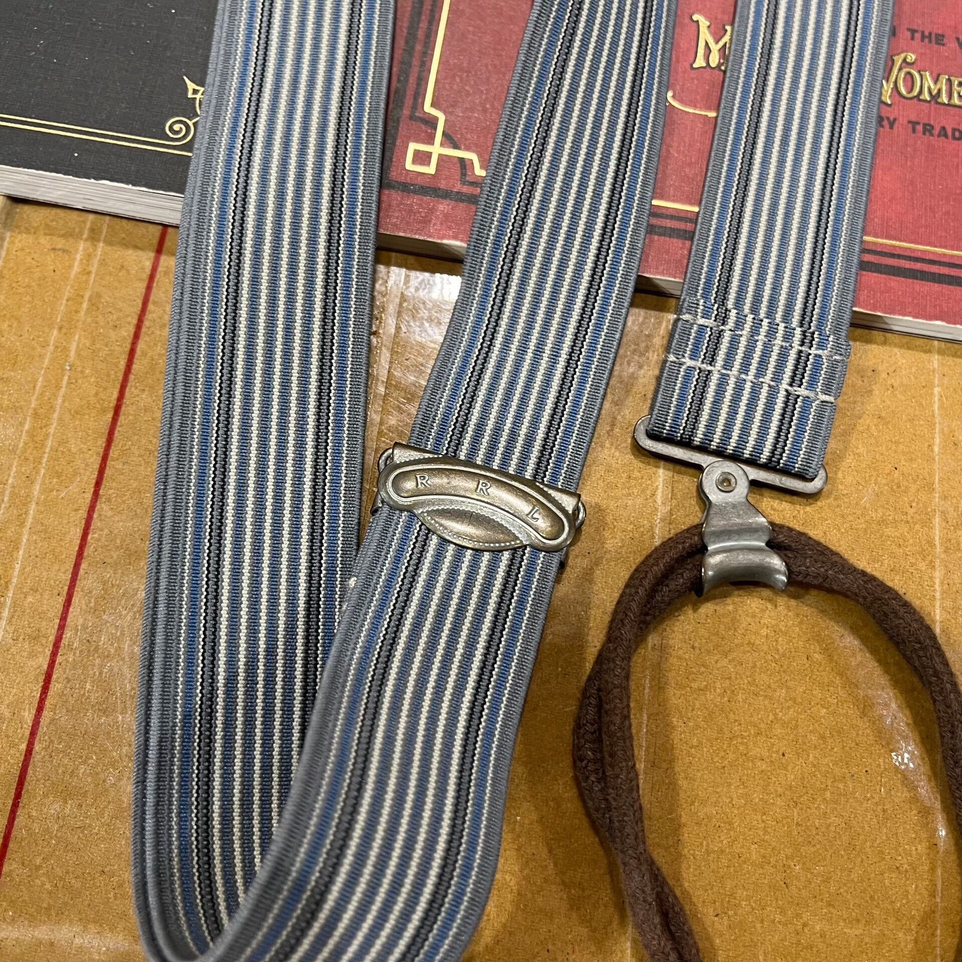 RRL Ralph Lauren RRL Vintage Striped Suspenders by Ralph Lauren Size ONE SIZE - 7 Thumbnail
