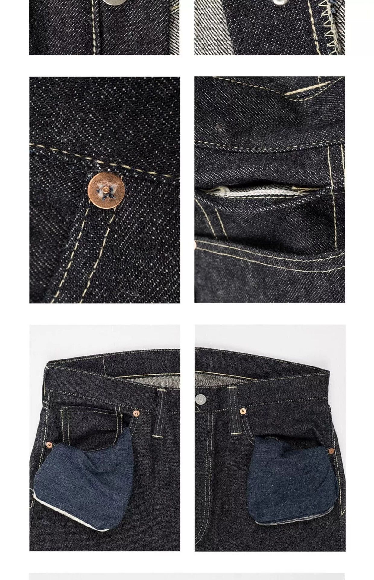 Red Clouds Collective Redcloud WW2 Model S424XXst Denim Pants Size US 32 / EU 48 - 3 Thumbnail
