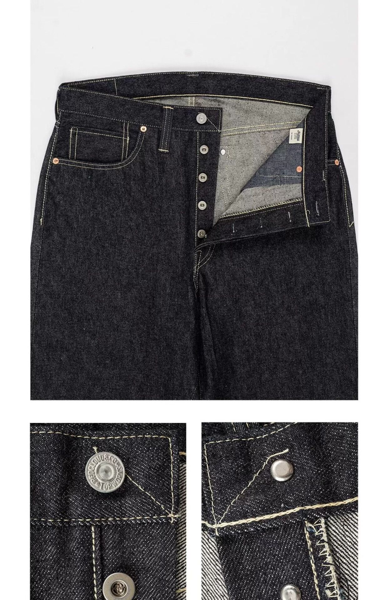 Red Clouds Collective Redcloud WW2 Model S424XXst Denim Pants Size US 32 / EU 48 - 2 Thumbnail