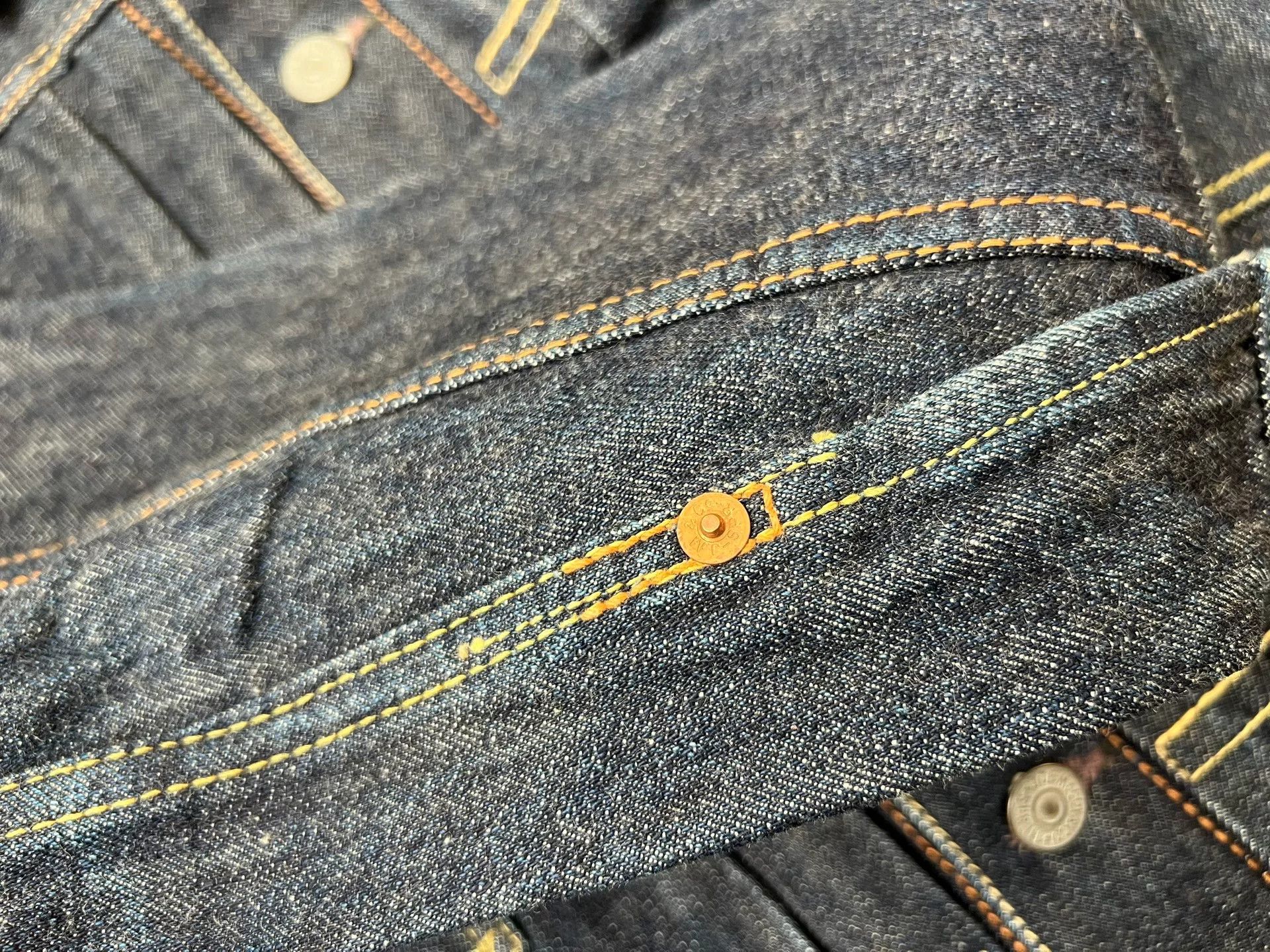 The Real McCoy's Joe McCoy Vintage Denim Jacket Size US XXL / EU 58 / 5 - 5 Thumbnail