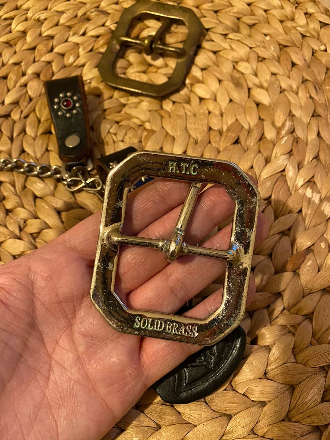TOYS McCOY HTC Antique Brass Belt Buckle Size ONE SIZE - 4 Thumbnail