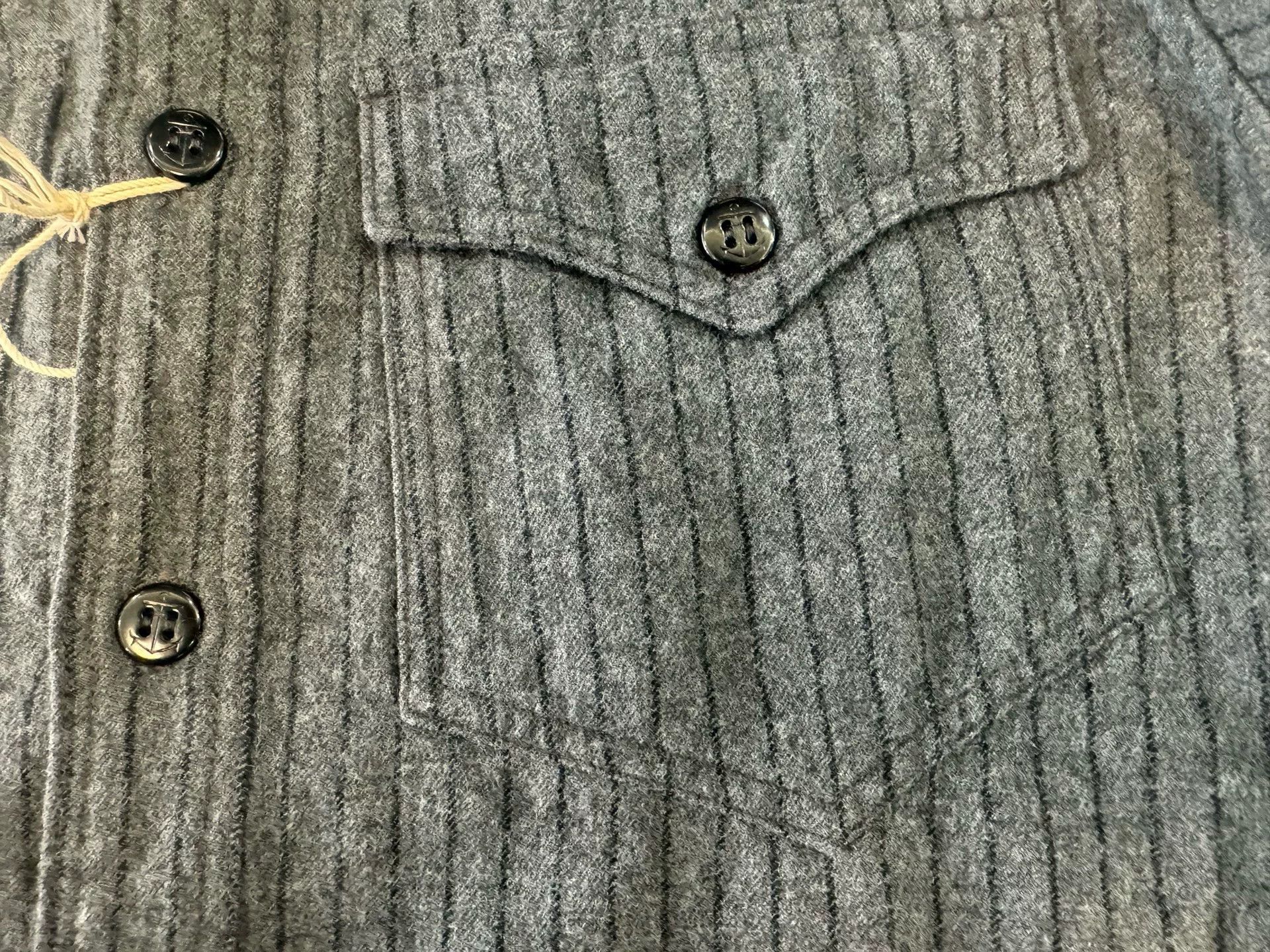 Freewheelers Navy Wool Cashmere Shirt Size 16 Size US L / EU 52-54 / 3 - 4 Thumbnail
